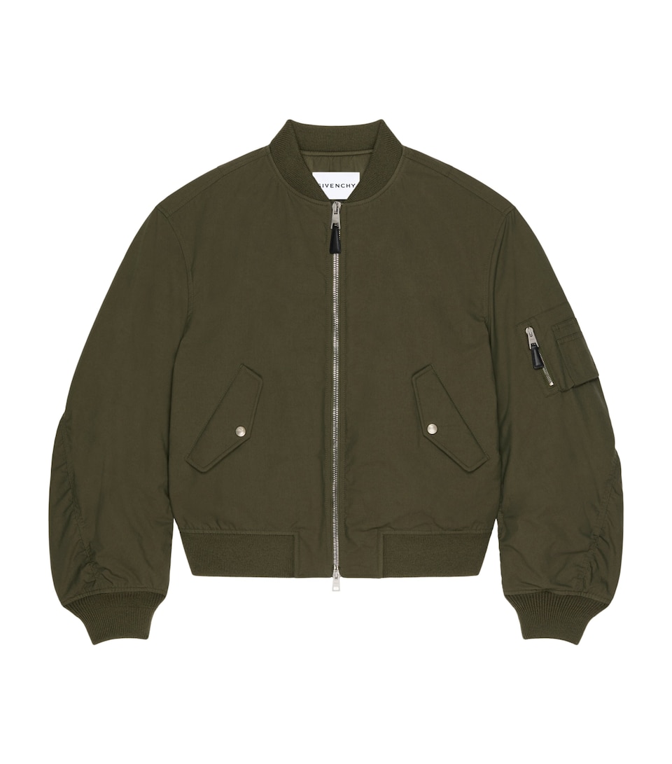 Cotton-Blend Bomber Jacket