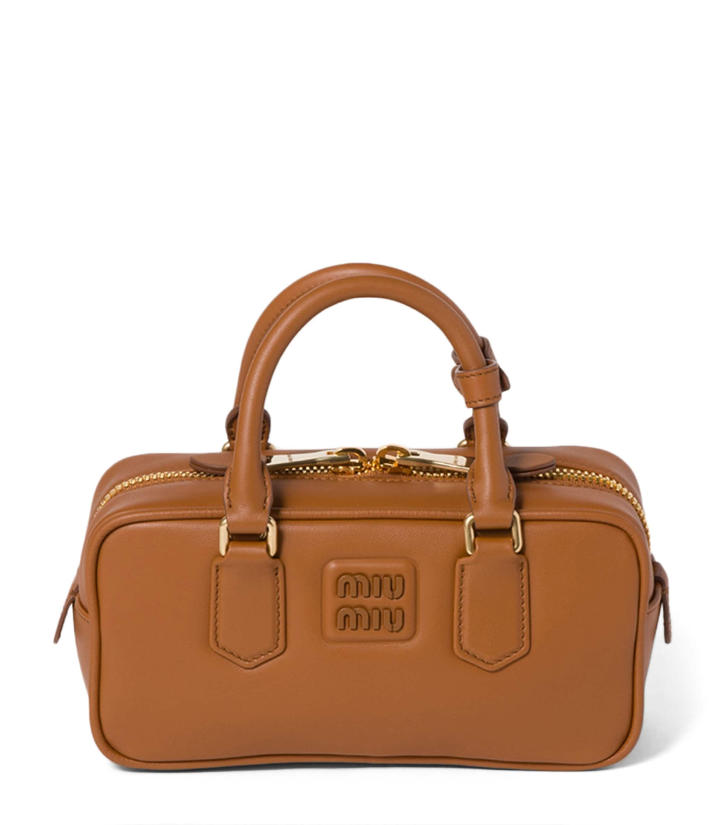 Leather Arcadie Top-Handle Bag