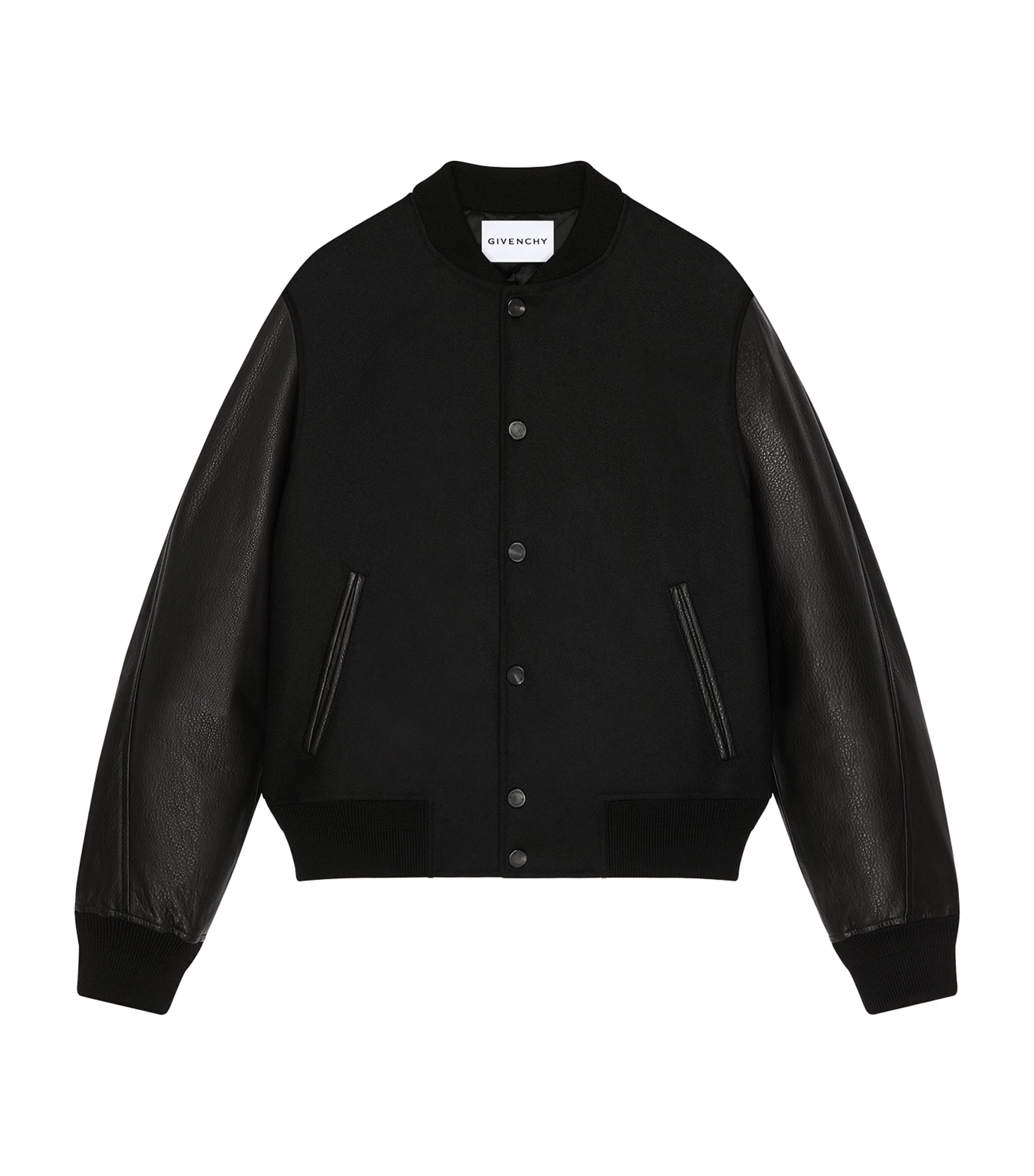 Givenchy Mens Wool-Lambskin Bomber Jacket
