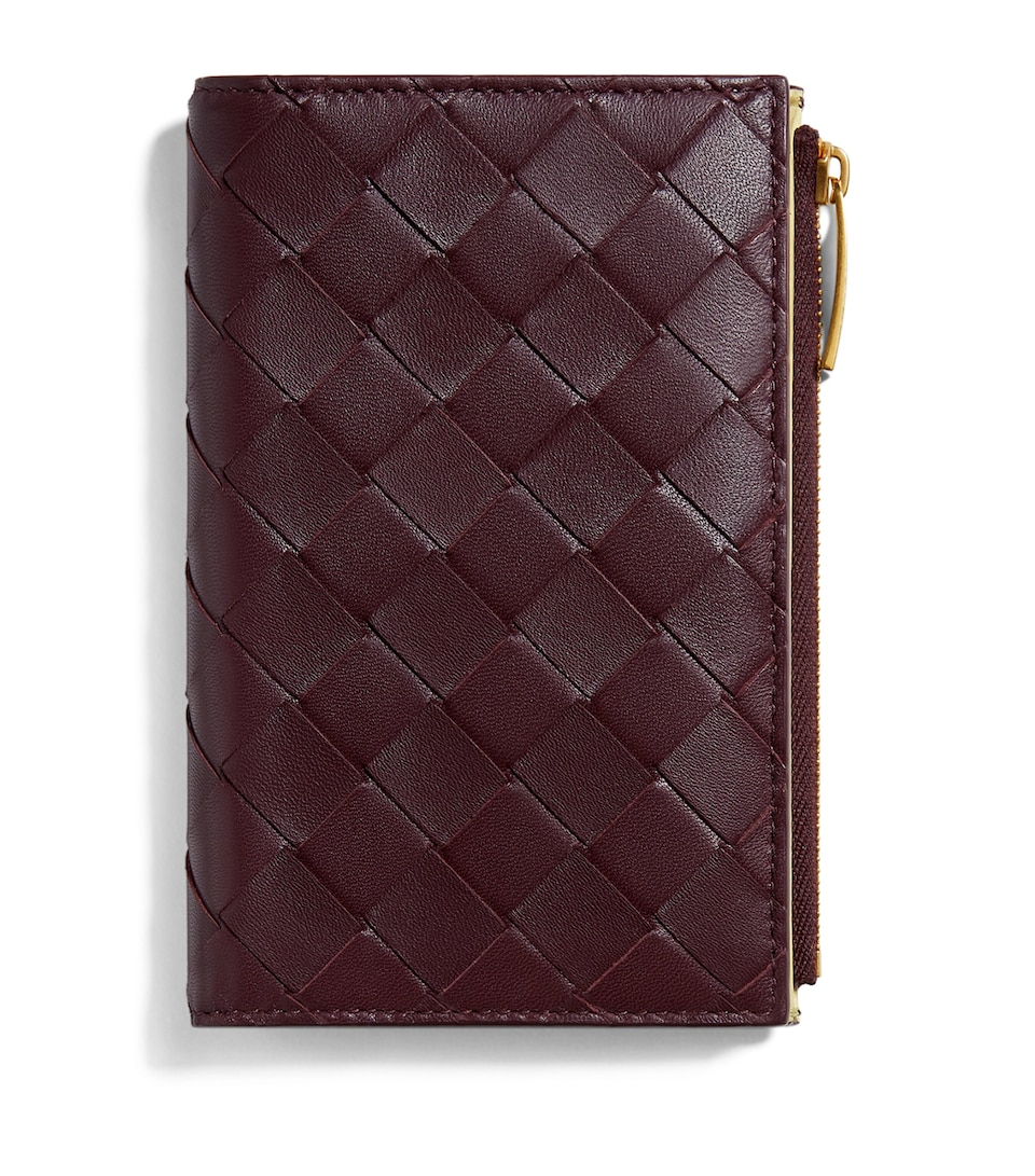 Bottega Veneta Medium Leather Intrecciato Bifold Wallet