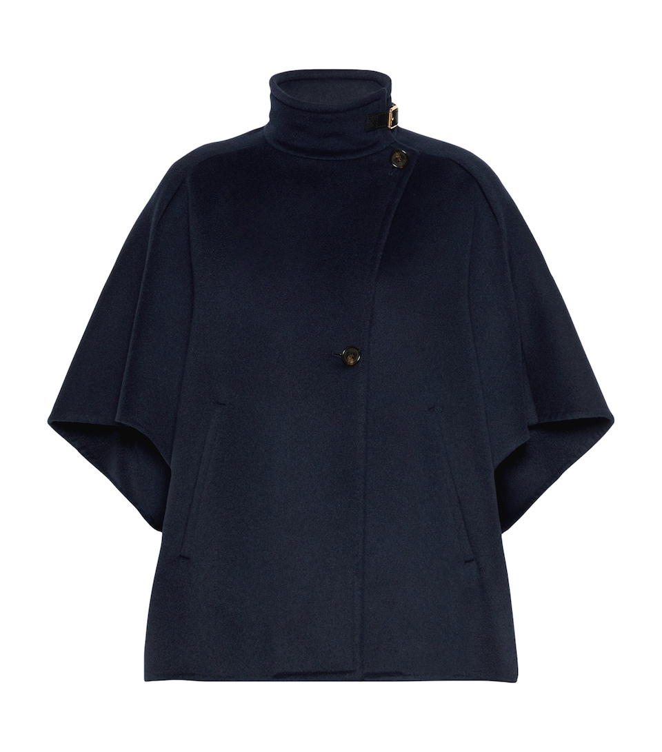 Max Mara Womens Cashmere Cape Midnightblue