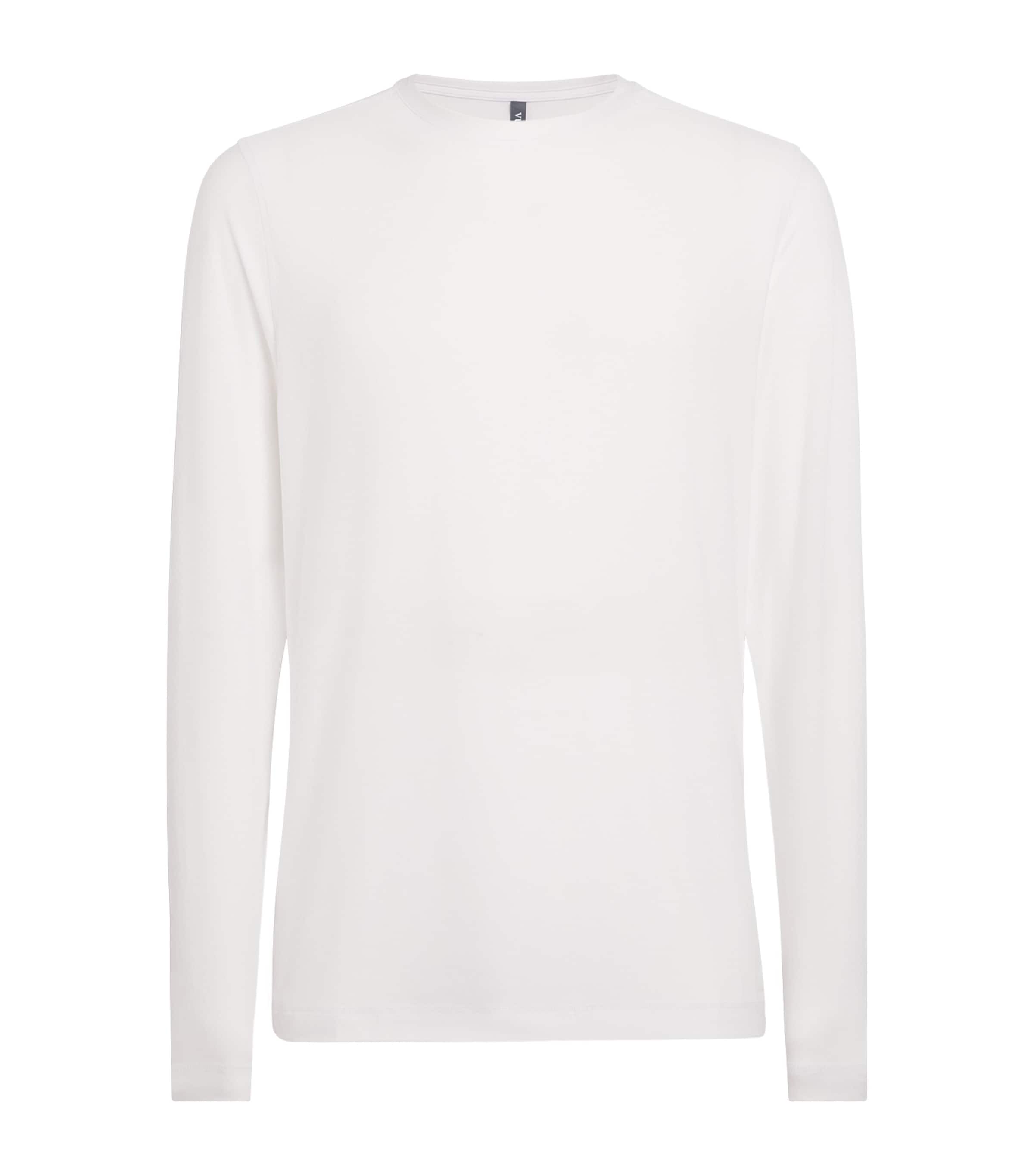 VUORI Mens Strato Tech Long-Sleeve T-Shirt Wht White