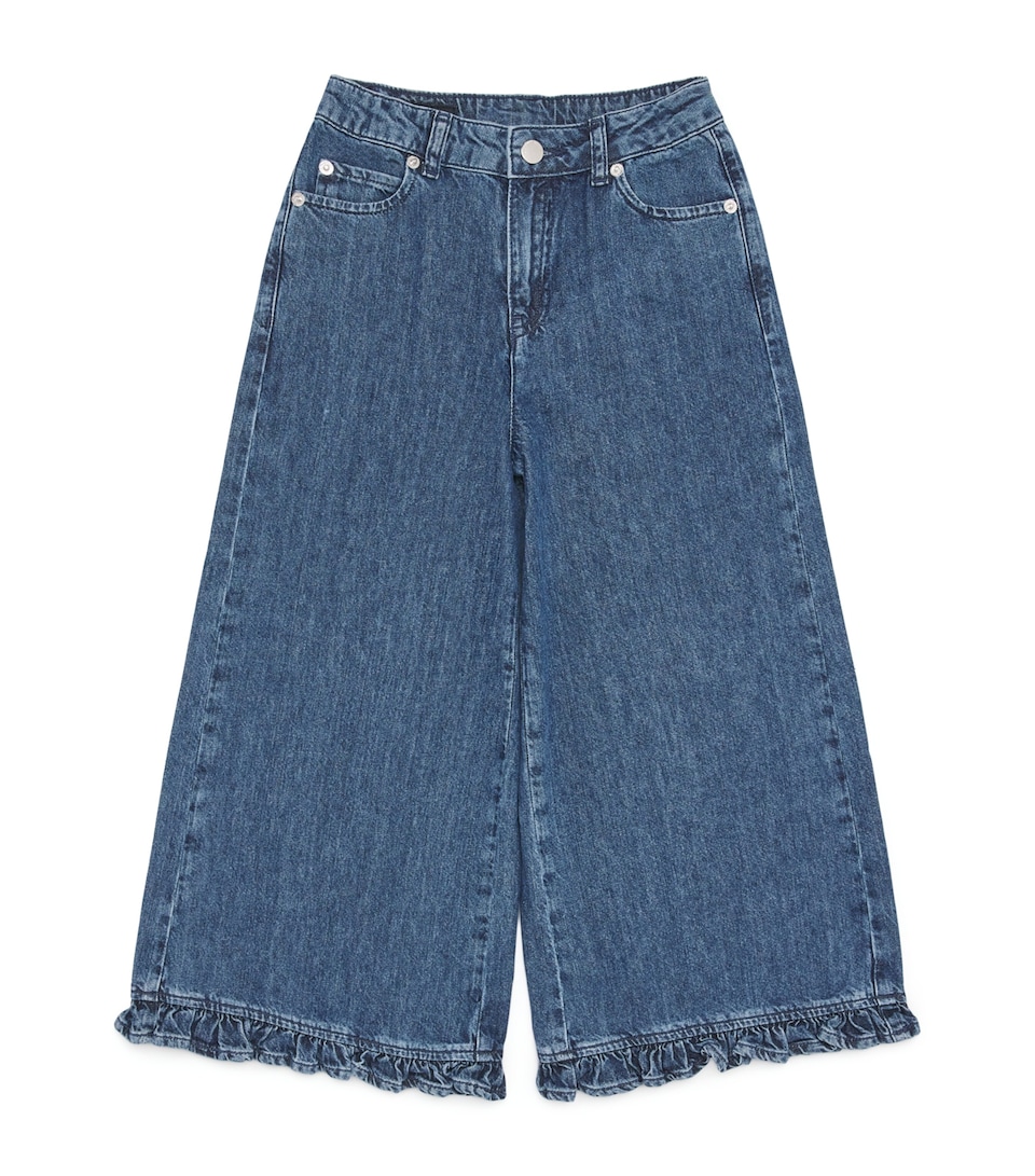 Ruffle-Hem Flared Jeans (4-14 Years)