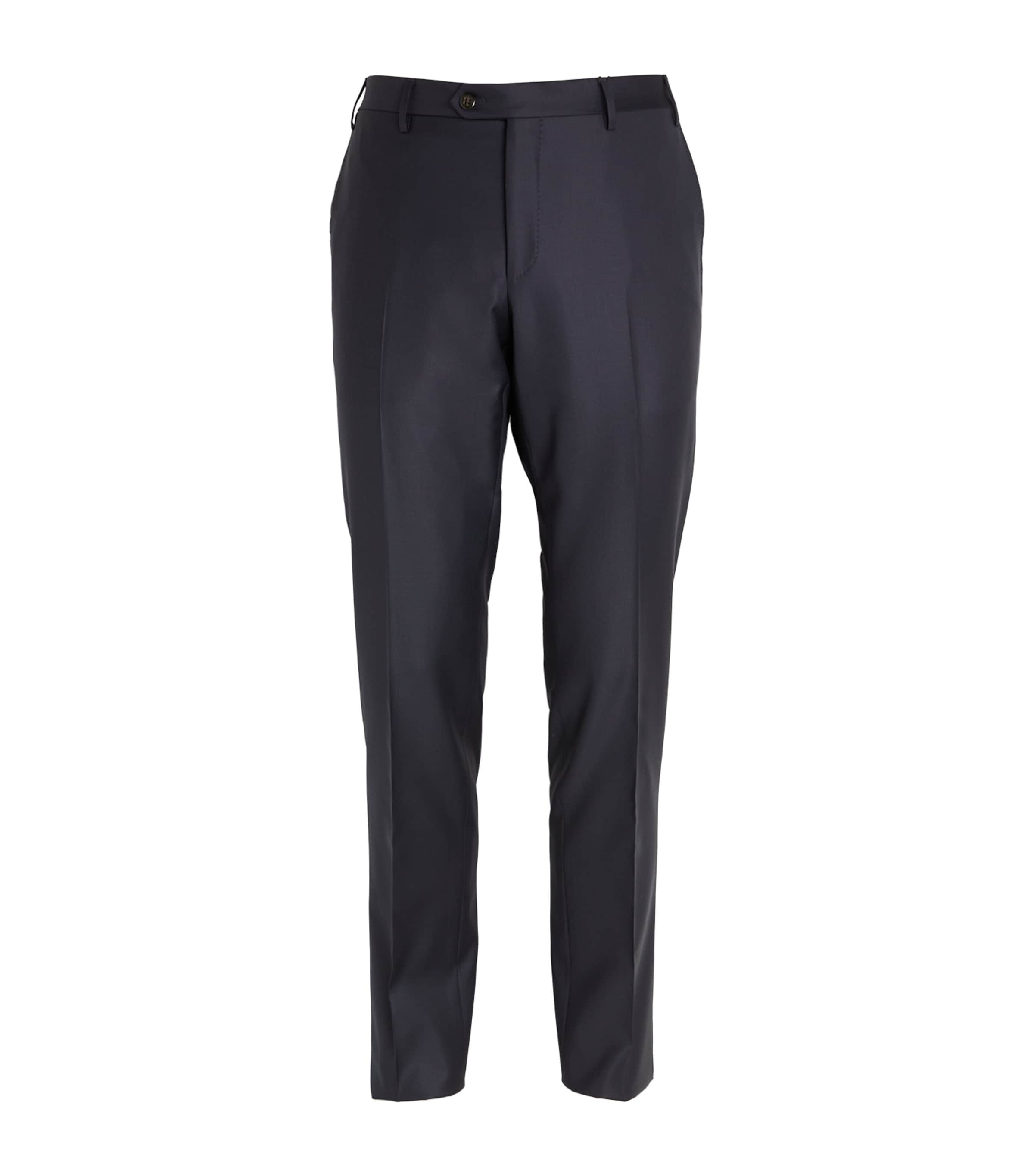 Virgin Wool Slim Tailored Trousers