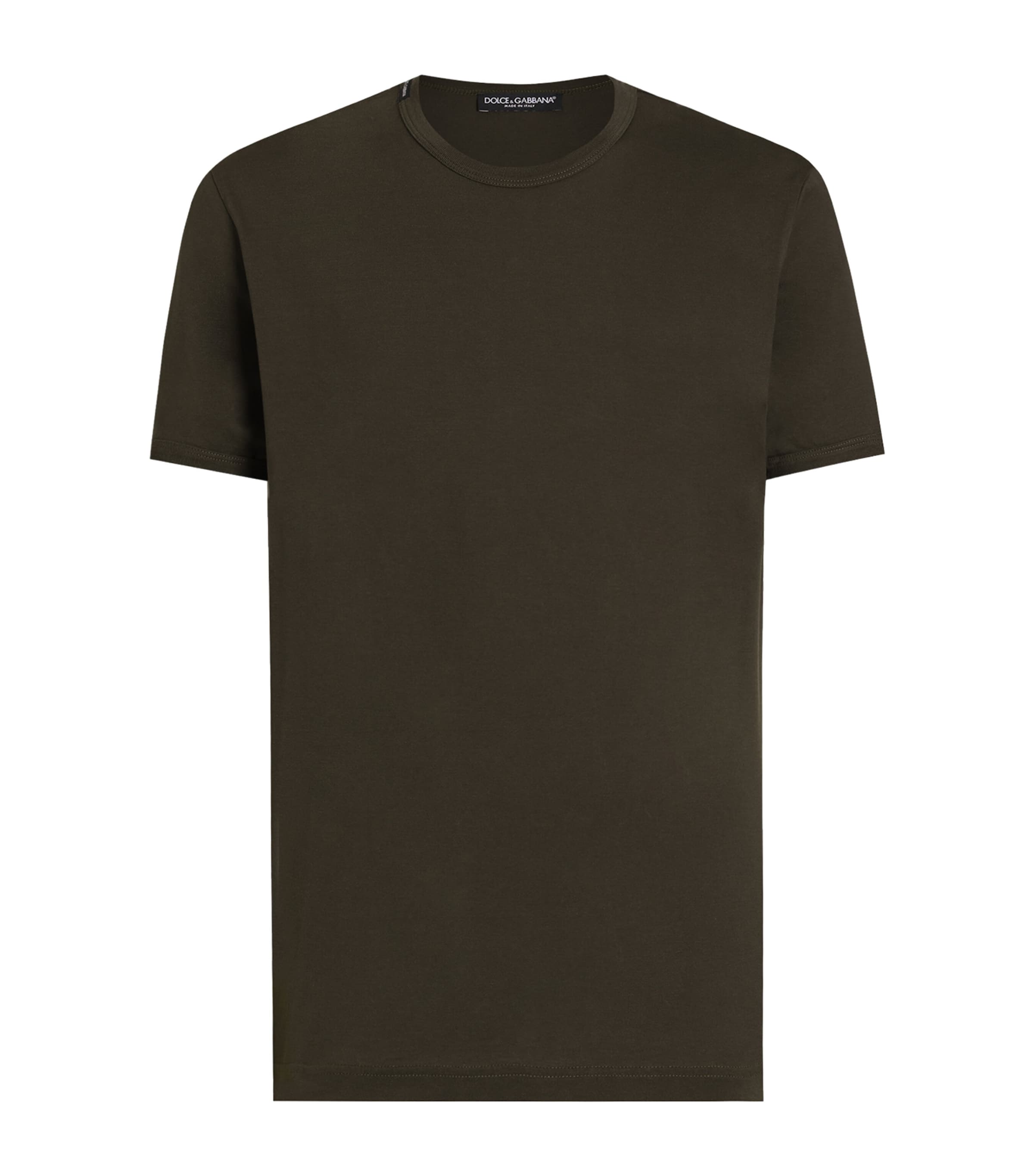 Dolce&Gabbana Mens Cotton T-Shirt Dark