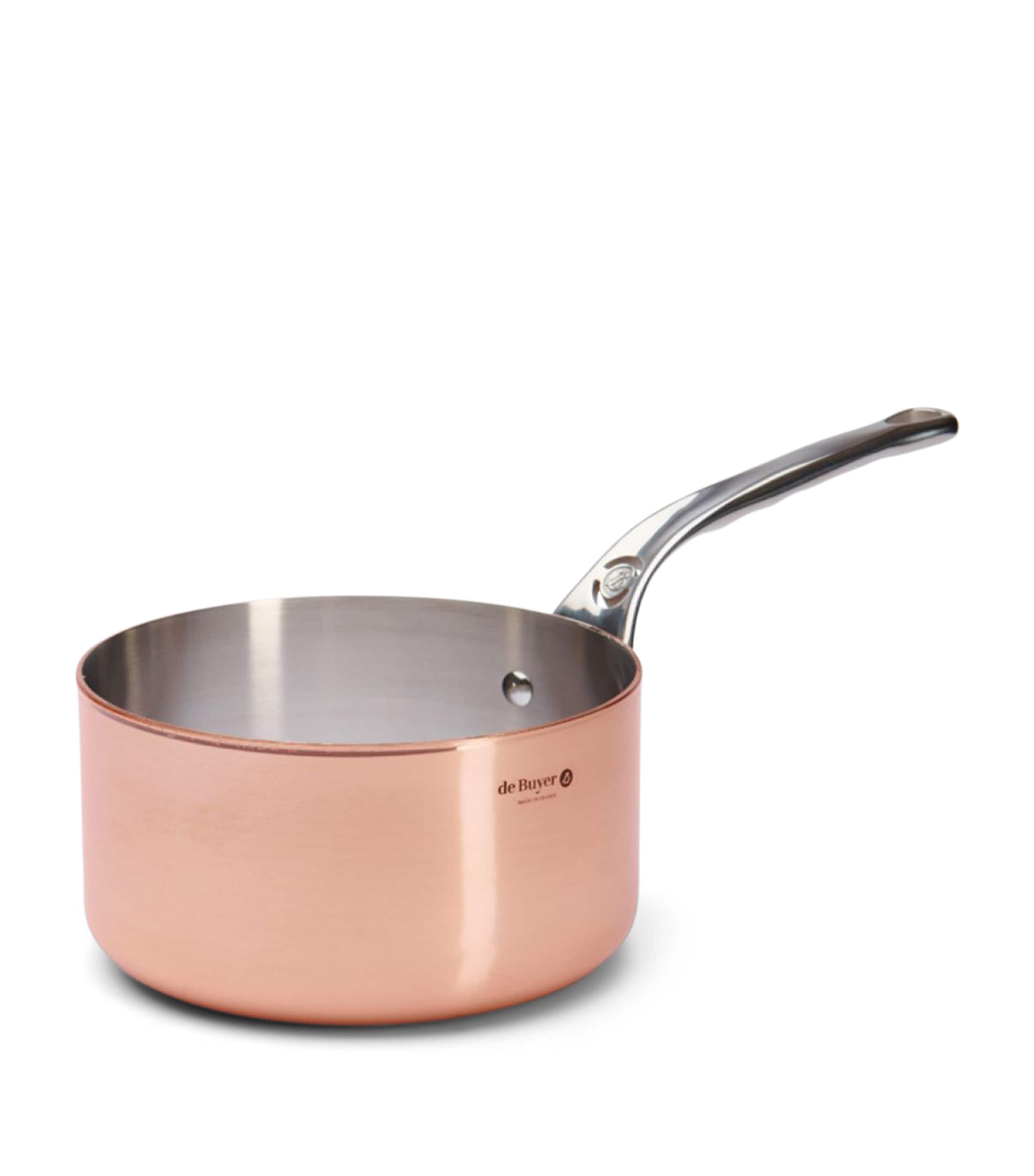 De Buyer Copper Prima Matera Saucepan and Lid (18cm) Copper