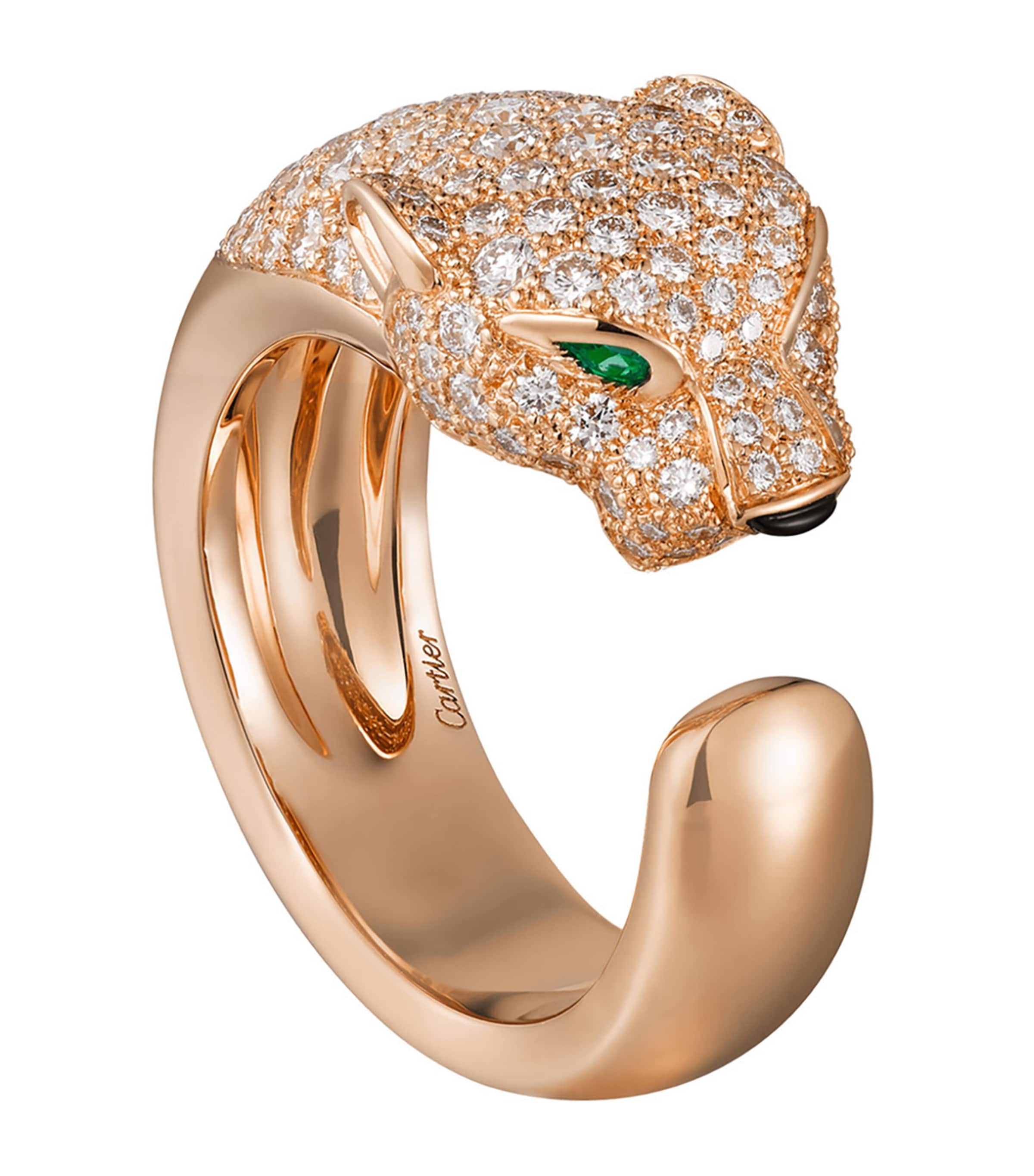 Cartier Rose Gold and Diamond Massai Panthère de Cartier Ring Rose Gold