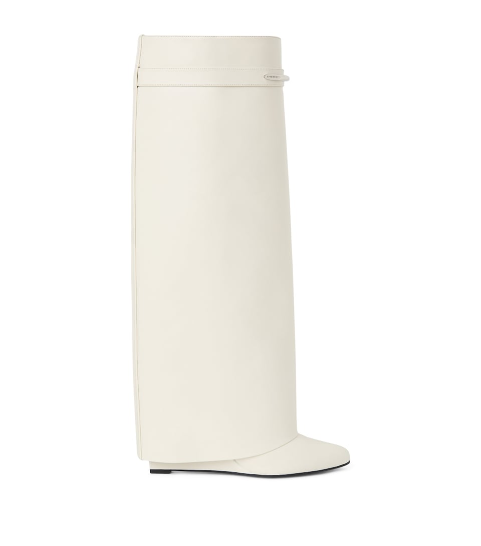 Givenchy Leather Shark Knee-High Boots