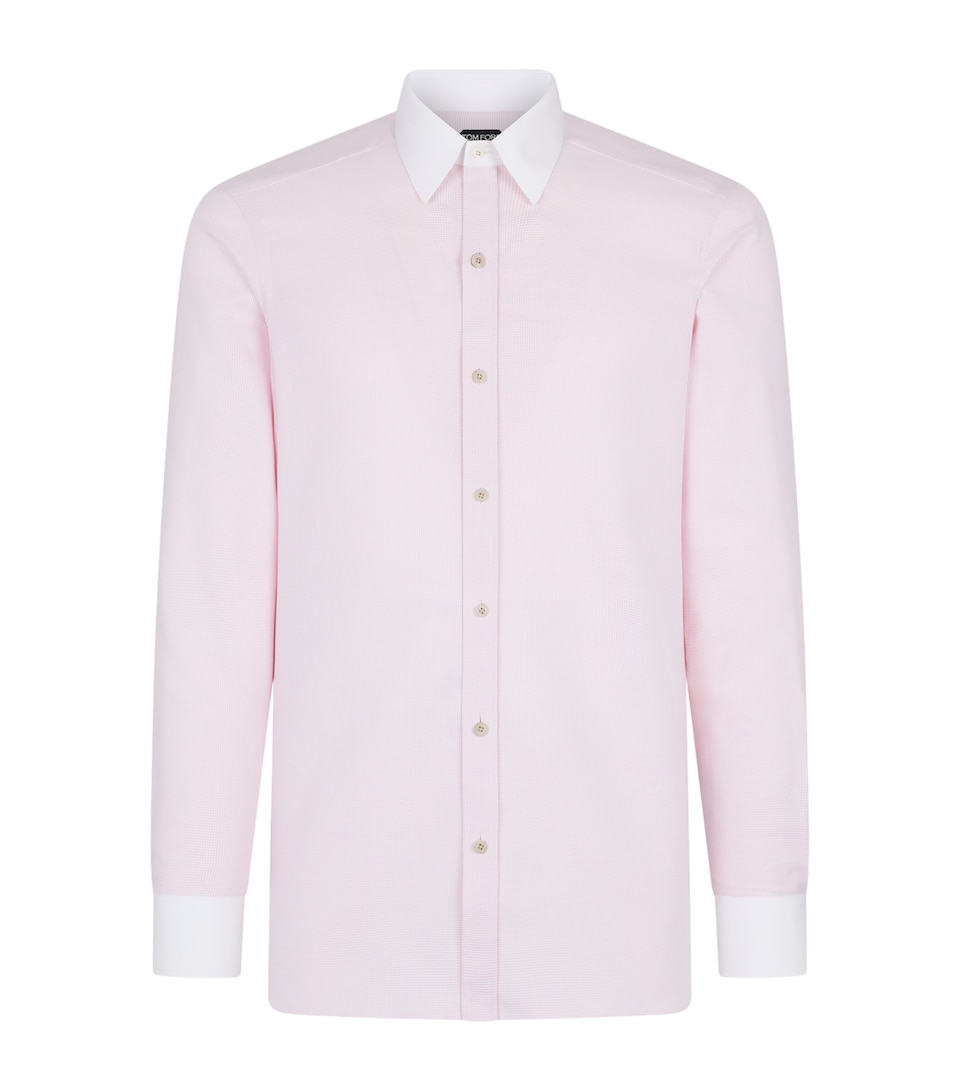 Cotton Check Slim Shirt