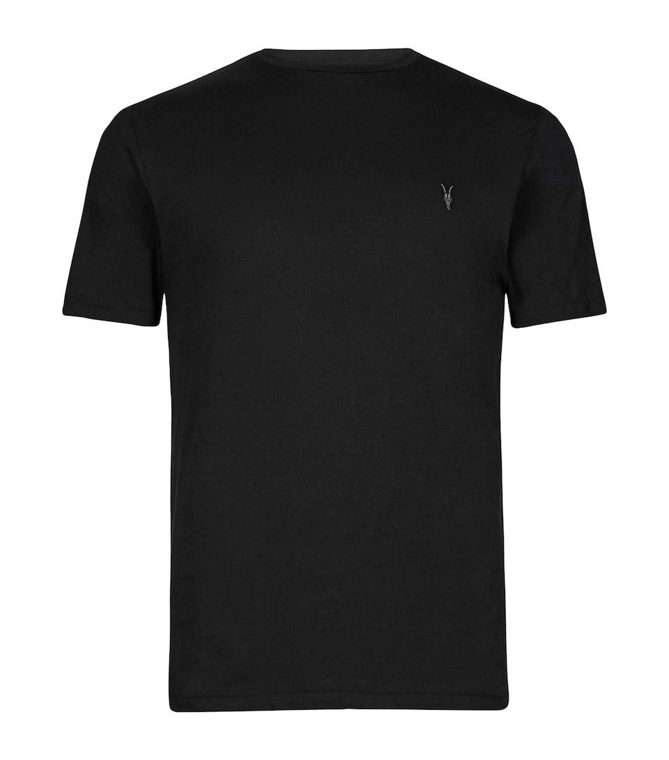 AllSaints Mens Organic Cotton Tonic T-Shirt Jet Black