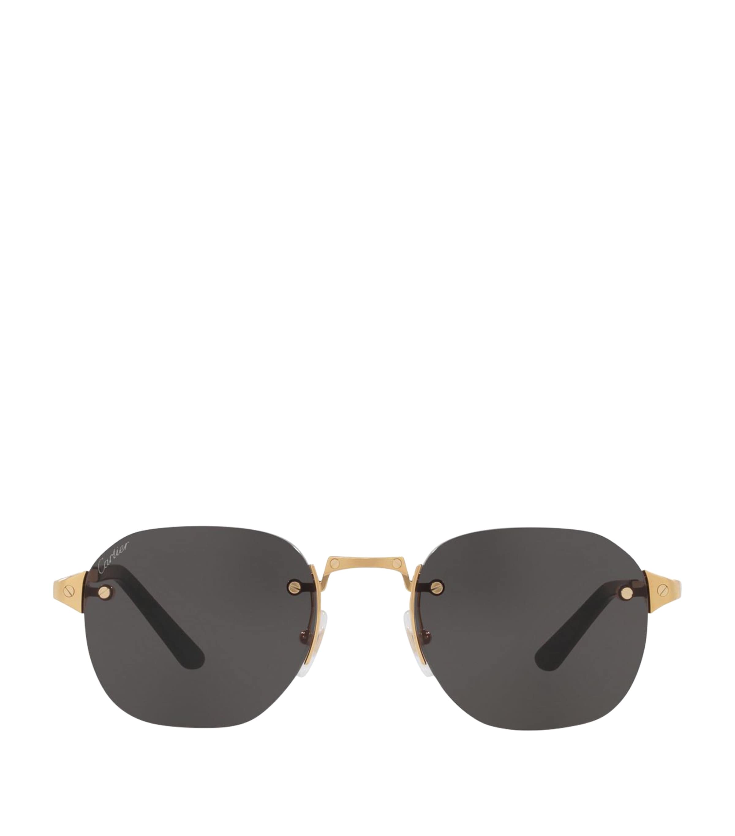 Cartier Santos de Cartier Round Sunglasses
