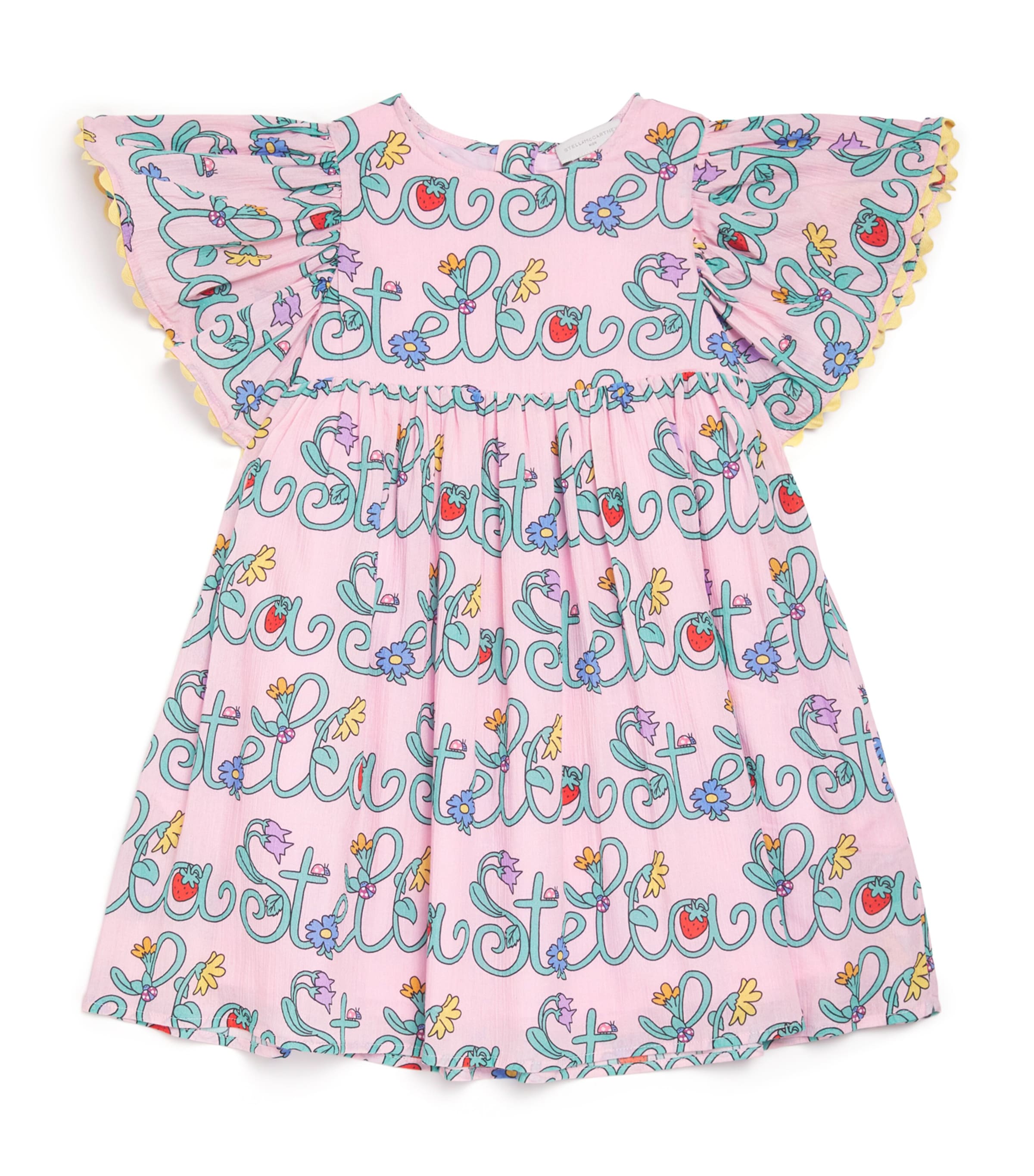 Cotton Logo Print Dress (3-14+ Years)