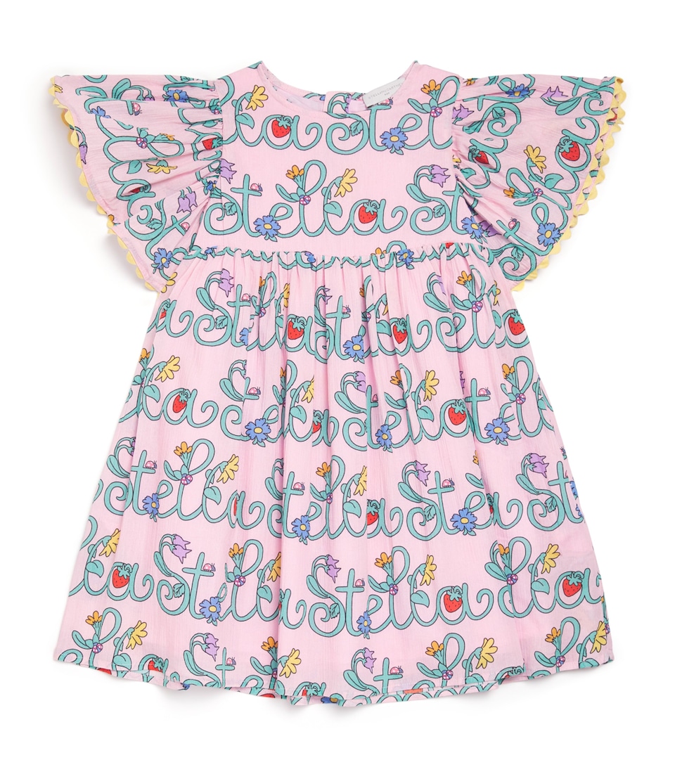 Cotton Logo Print Dress (3-14+ Years)