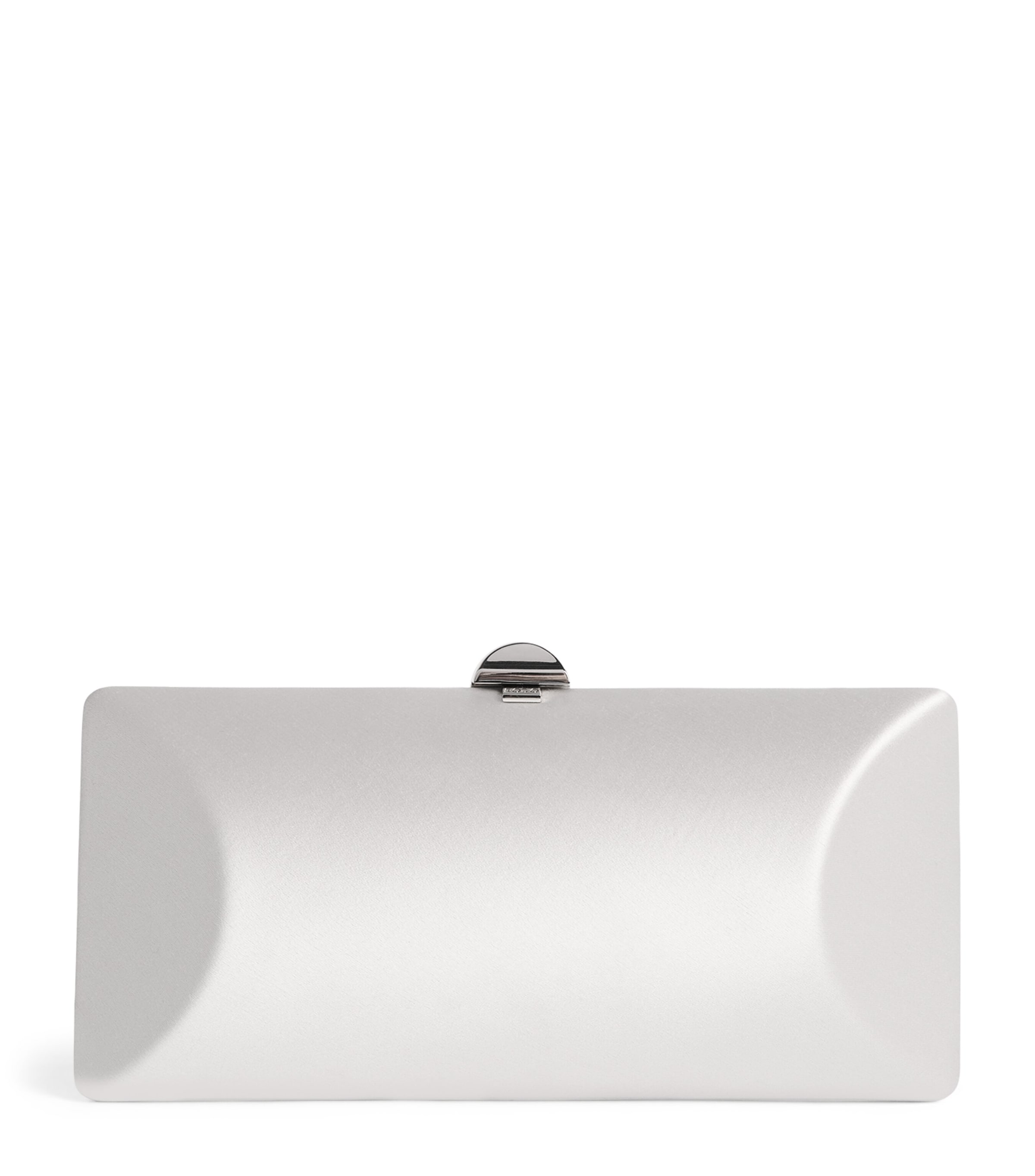 Rodo Satin Tube Plus Clutch Bag Grey