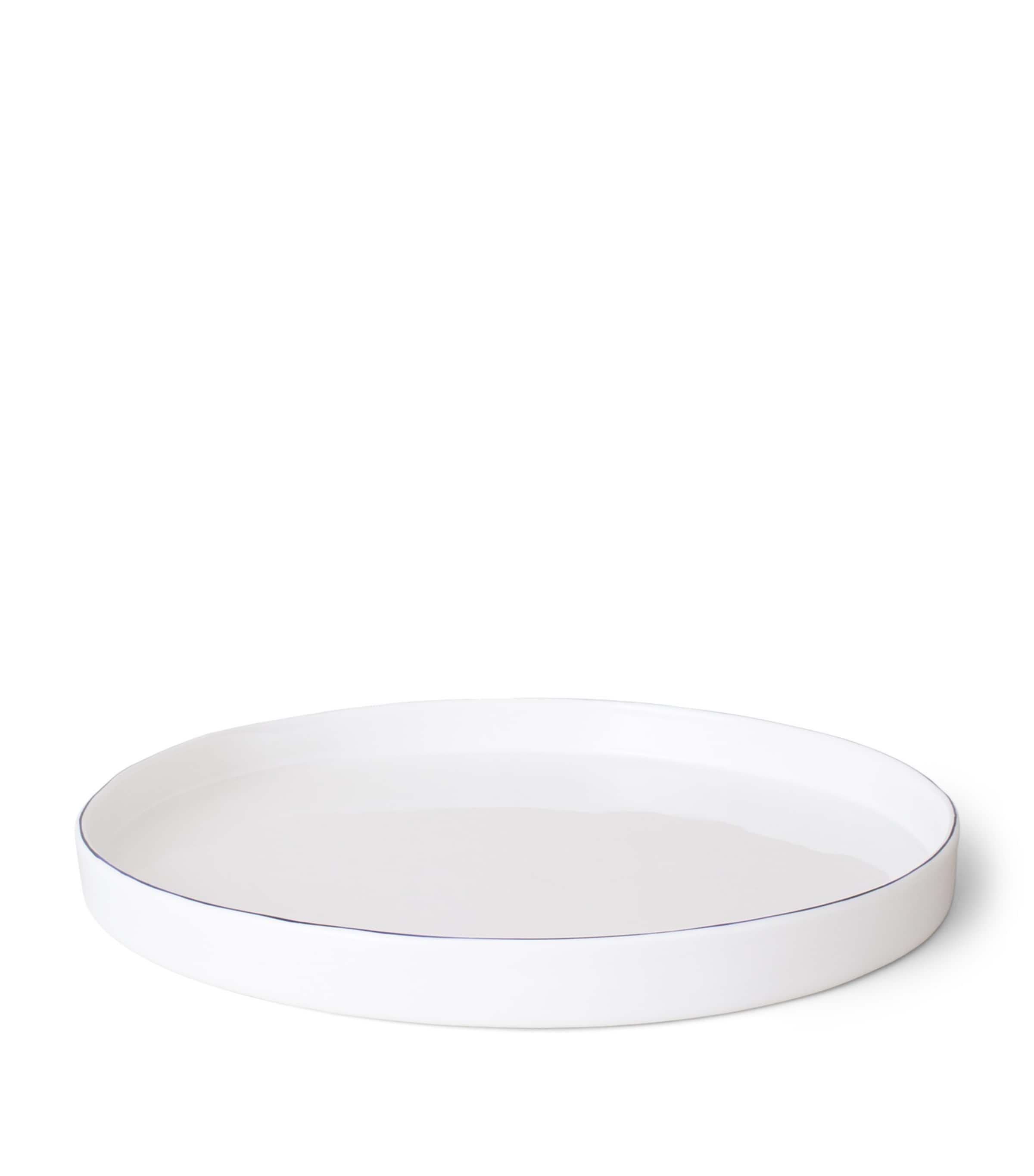 FELDSPAR Fine Bone China Cobalt Round Tray (34cm) Cobalt