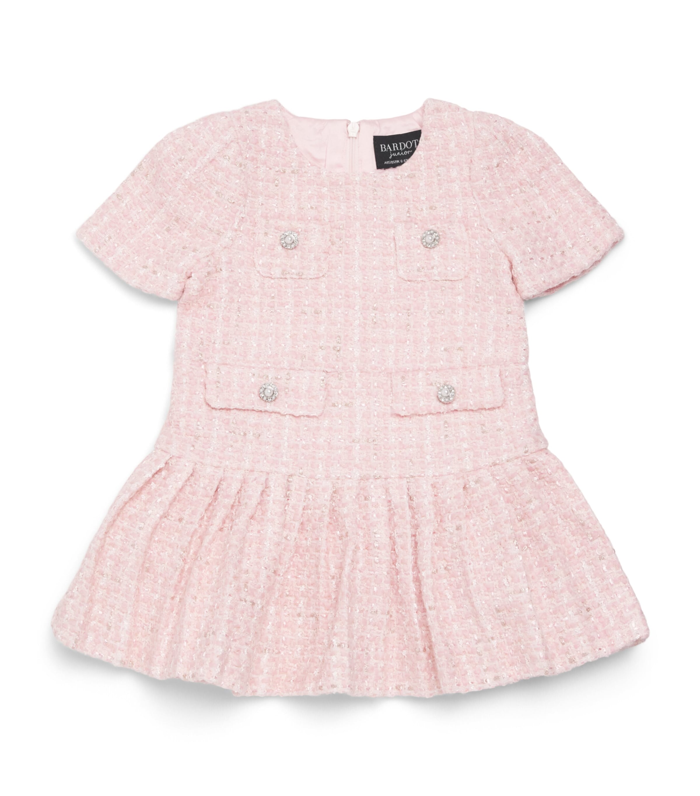 Bardot Junior Bouclé Shiloh Dress (0-36 Months) Bliss Pink