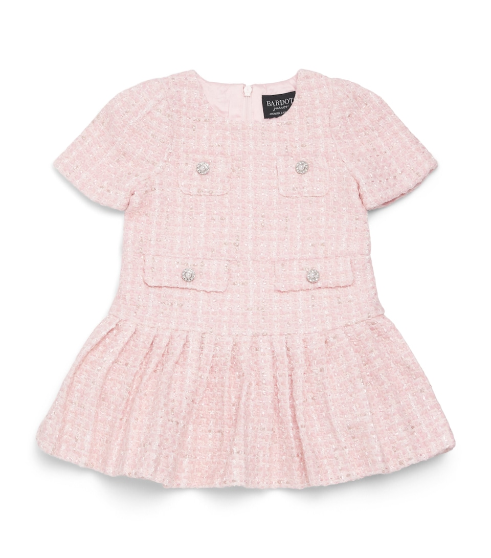 Bardot Junior Bouclé Shiloh Dress (0-36 Months) Bliss Pink