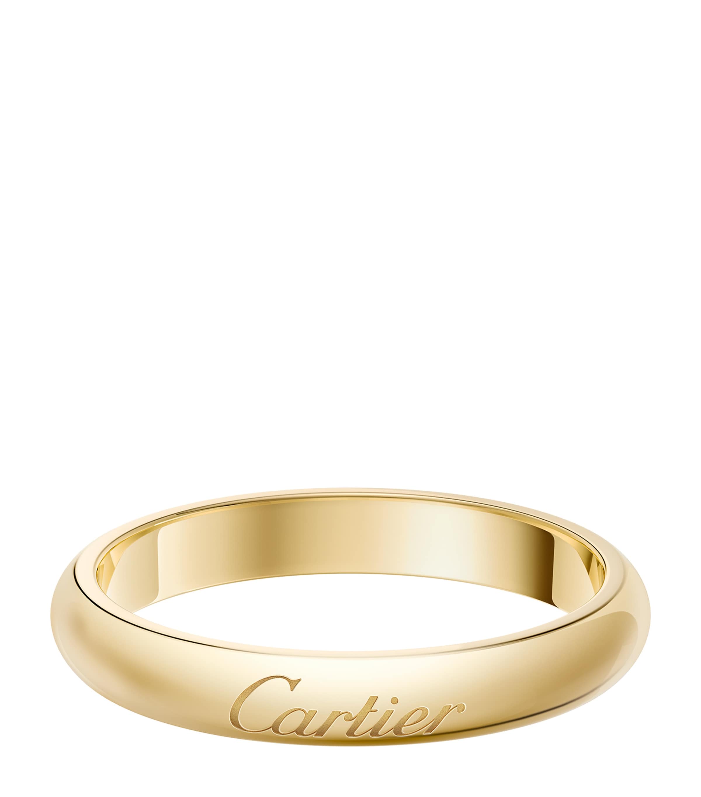 Yellow Gold C de Cartier Curved Wedding Ring