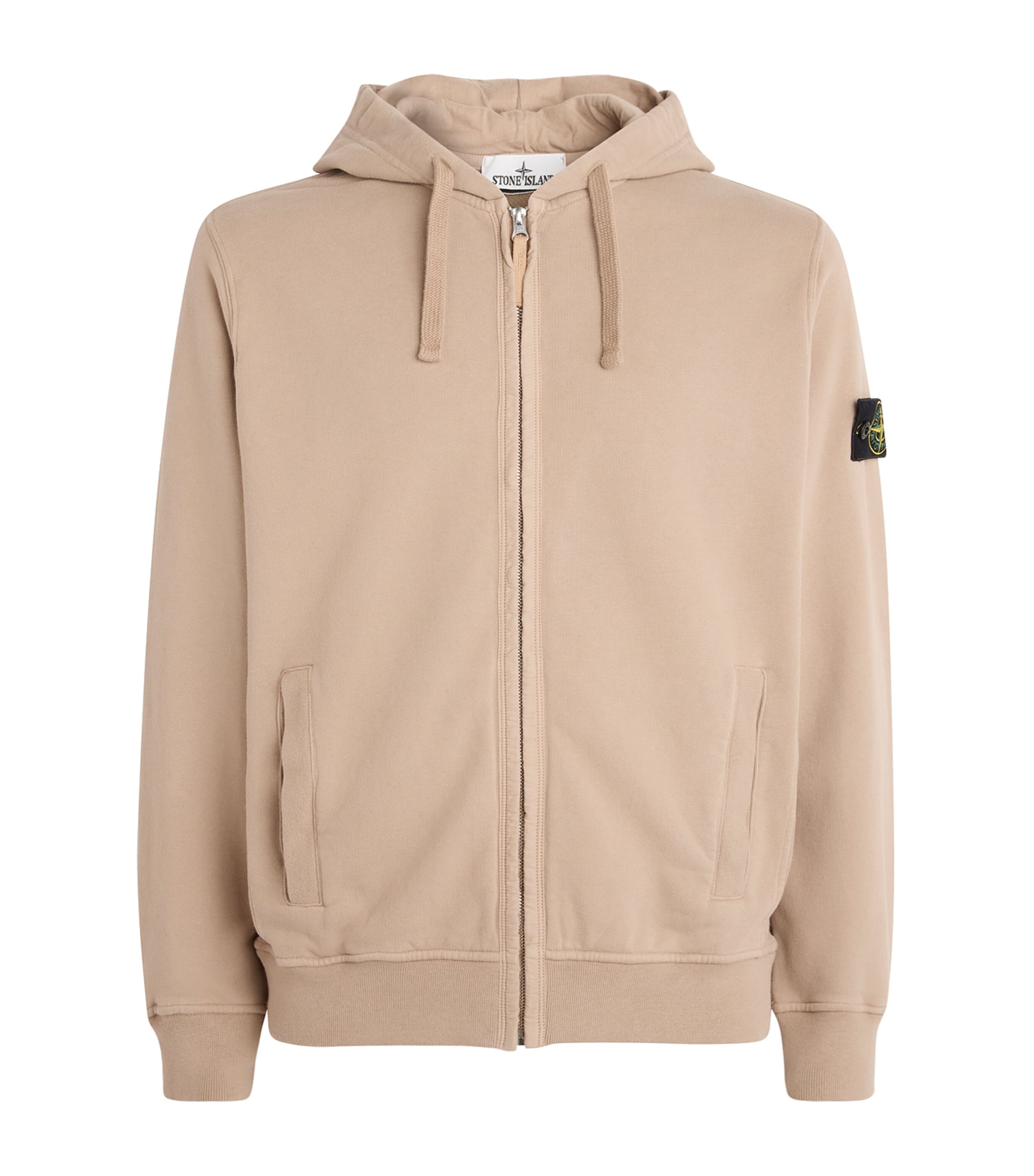 Stone Island Mens Cotton Zip-Up Hoodie