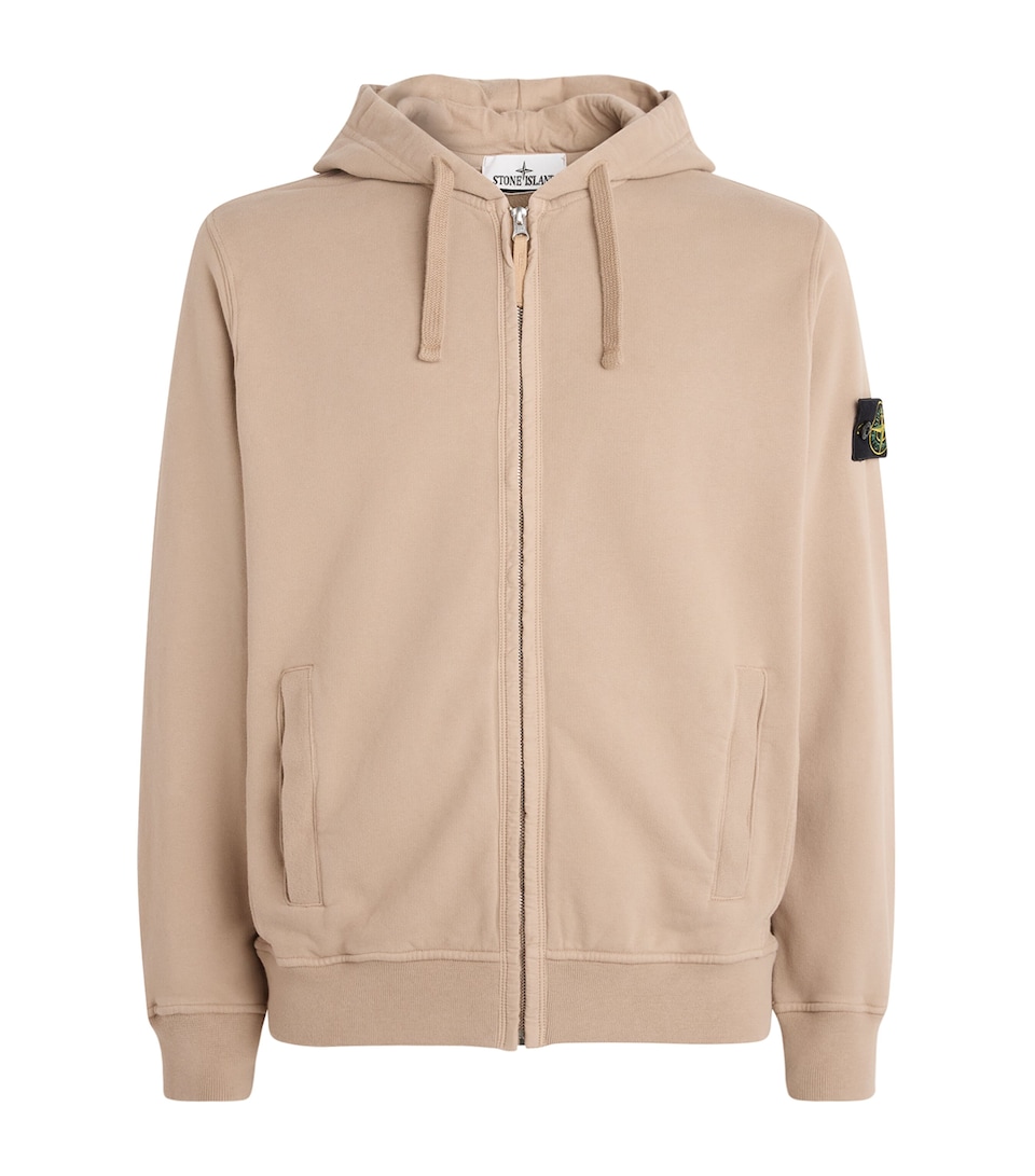 Stone Island Mens Cotton Zip-Up Hoodie