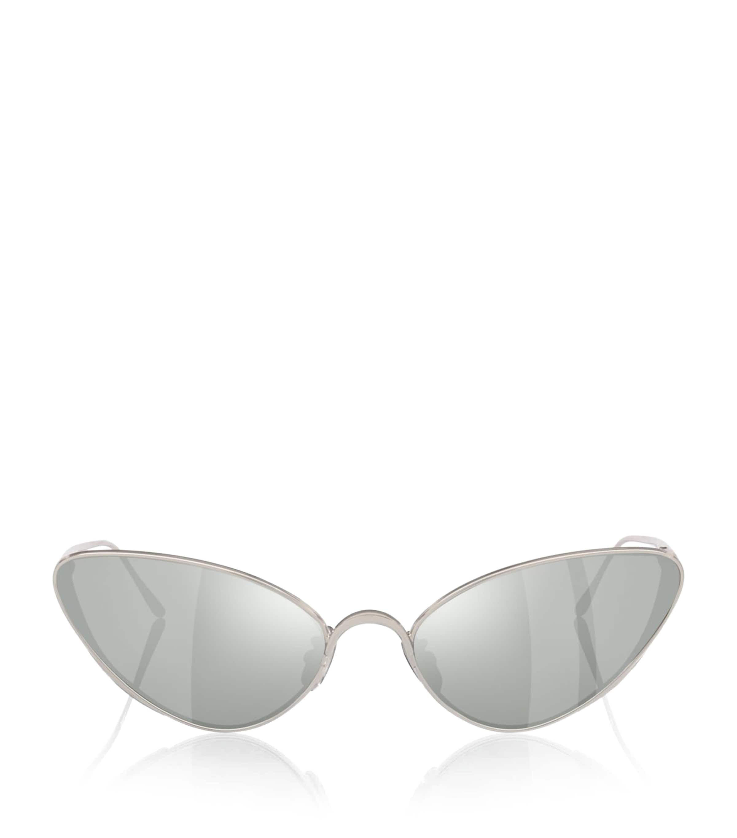 LOEWE Signature Cat Eye Sunglasses Silver