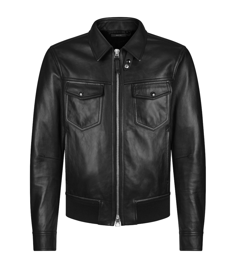 Grained Nappa Leather Jacket