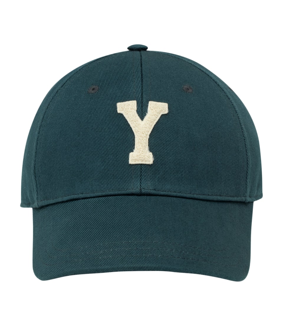 Saint Laurent Cotton Y Varsity Baseball Cap