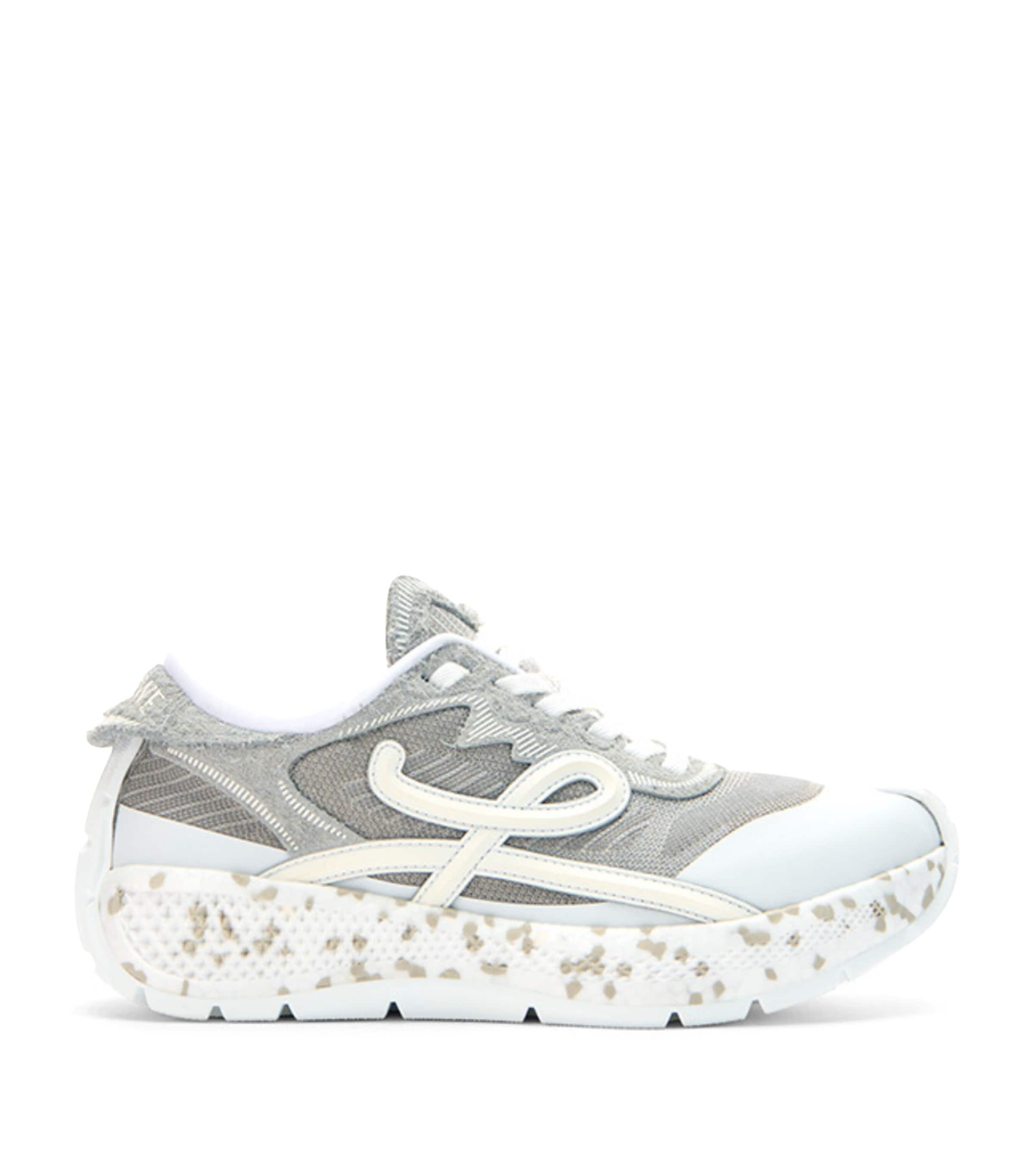 LOEWE Leather Pogo Sneakers Light Grey/white