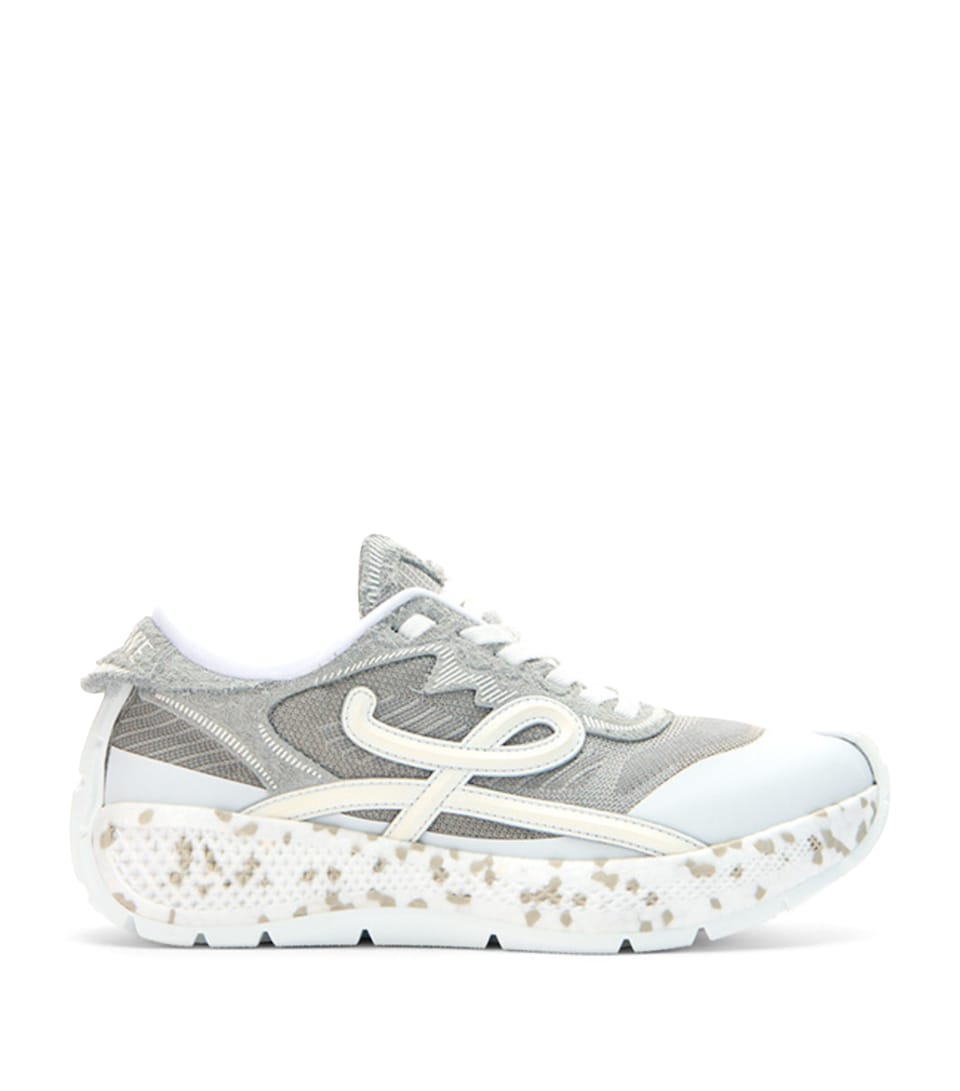 LOEWE Leather Pogo Sneakers Light Grey/white