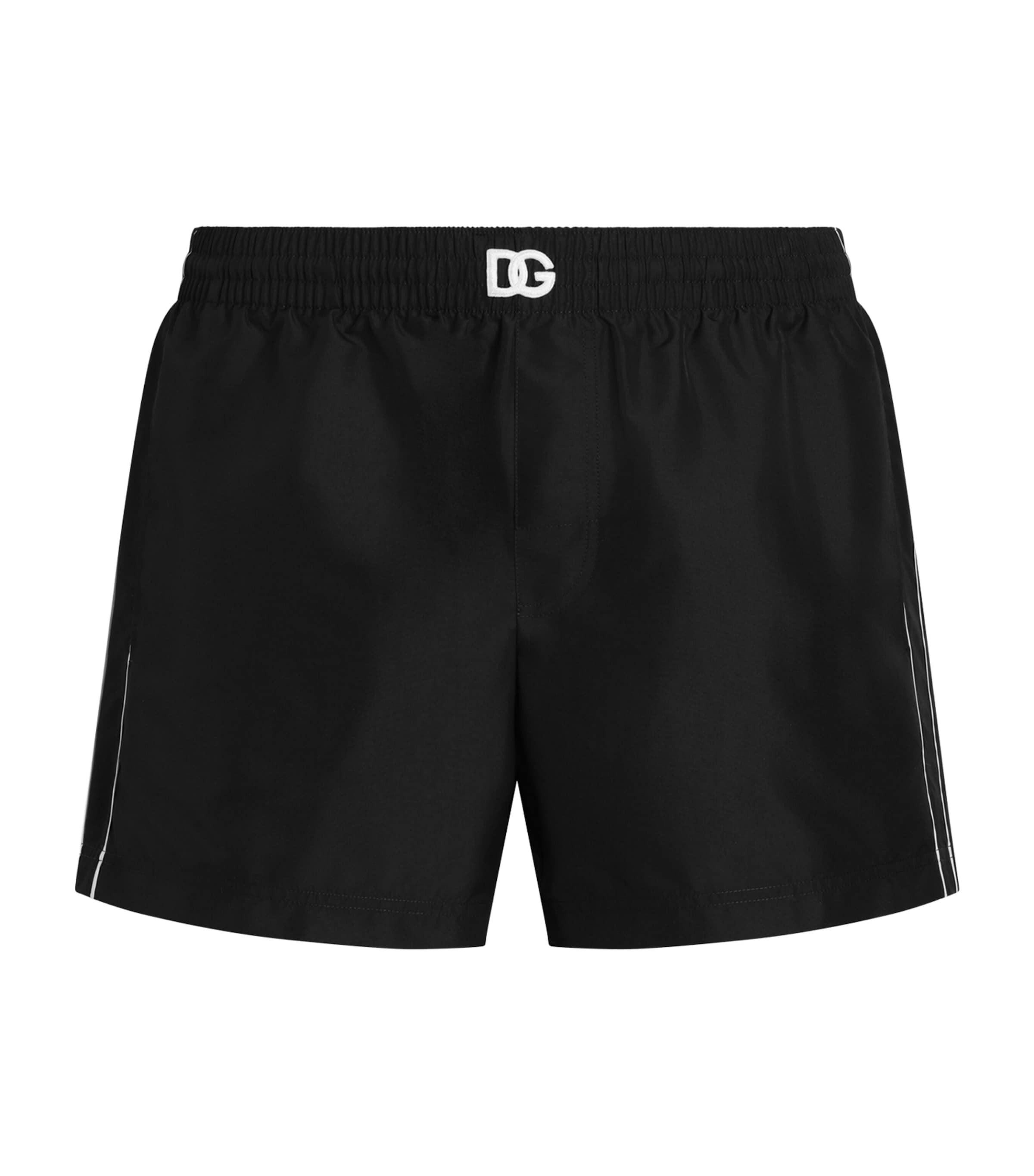Dolce&Gabbana Mens Logo Swim Shorts Black