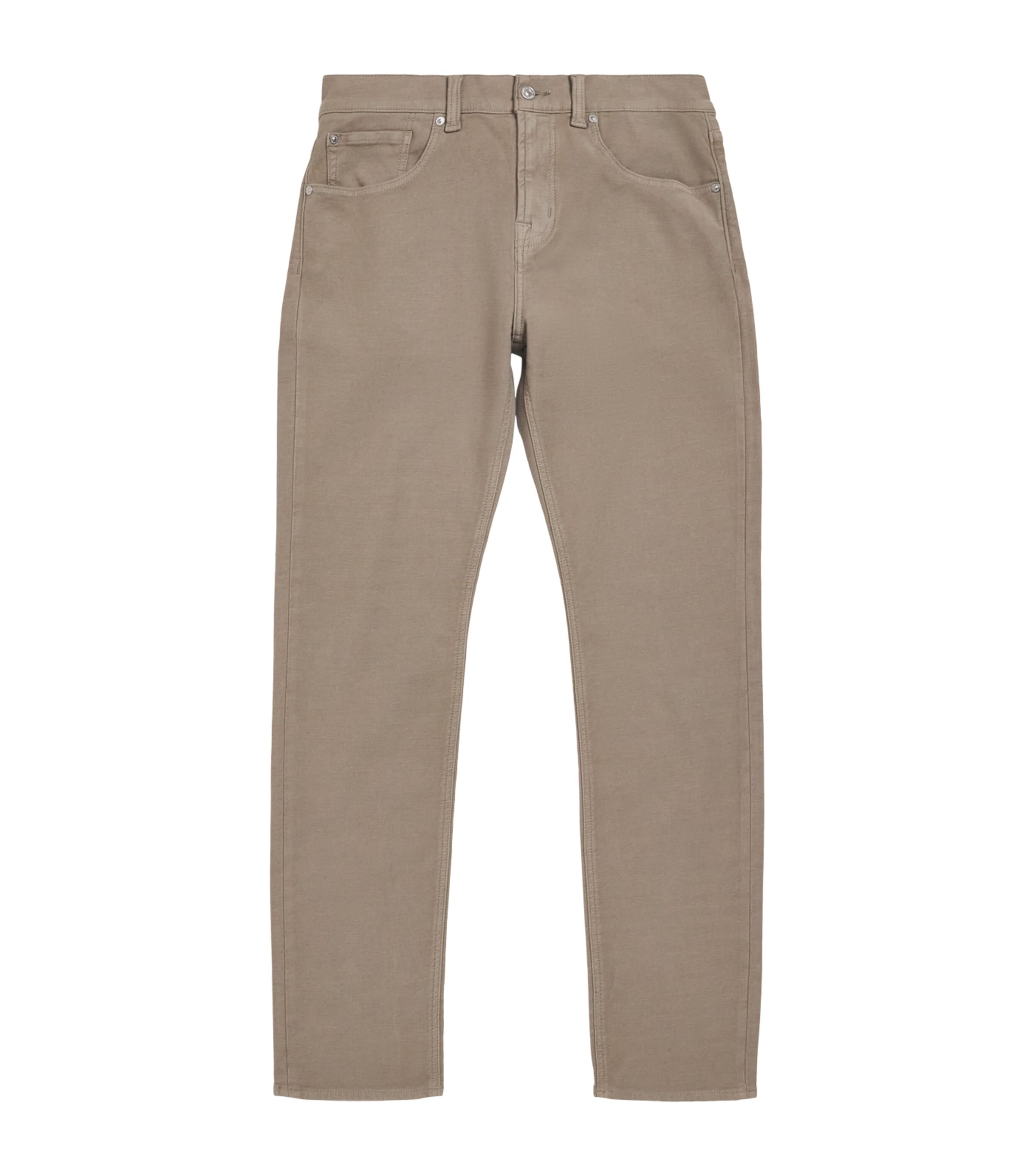 7 For All Mankind Mens Slimmy Luxe Motion Slim Jeans Beige