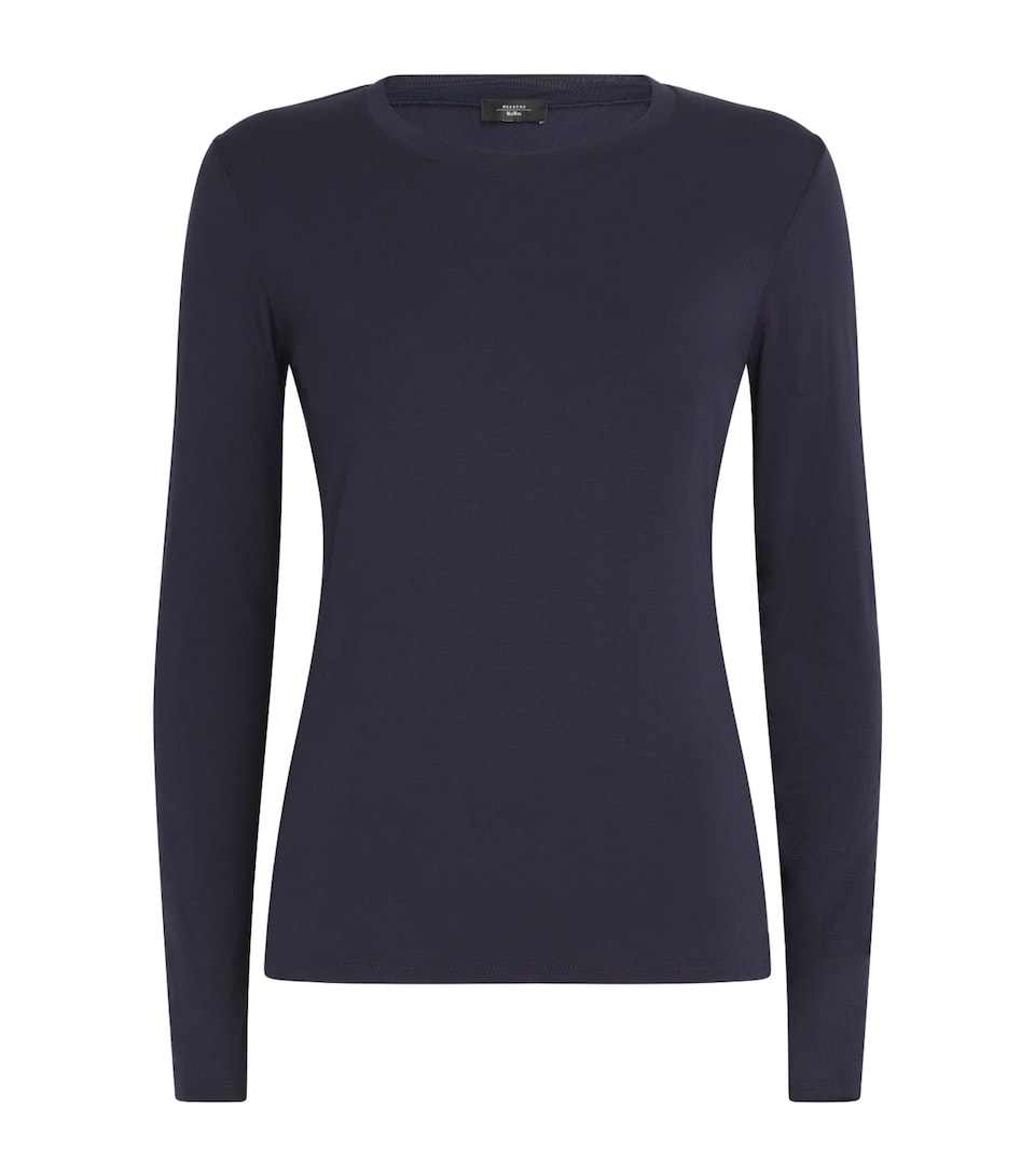 Stretch-Jersey Long-Sleeve T-Shirt