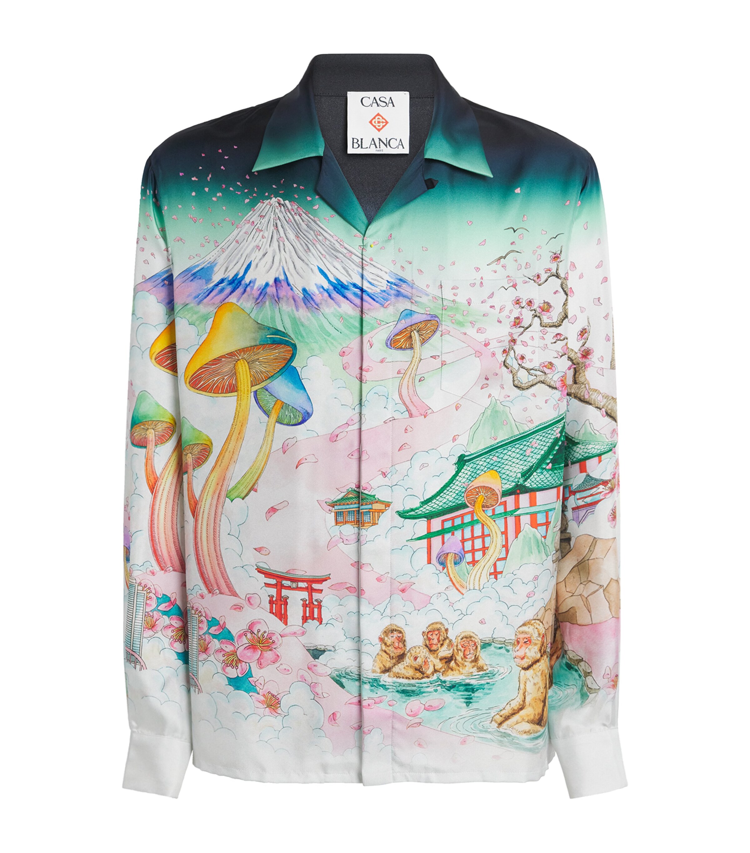 Silk Flowers Relaxed Shirt