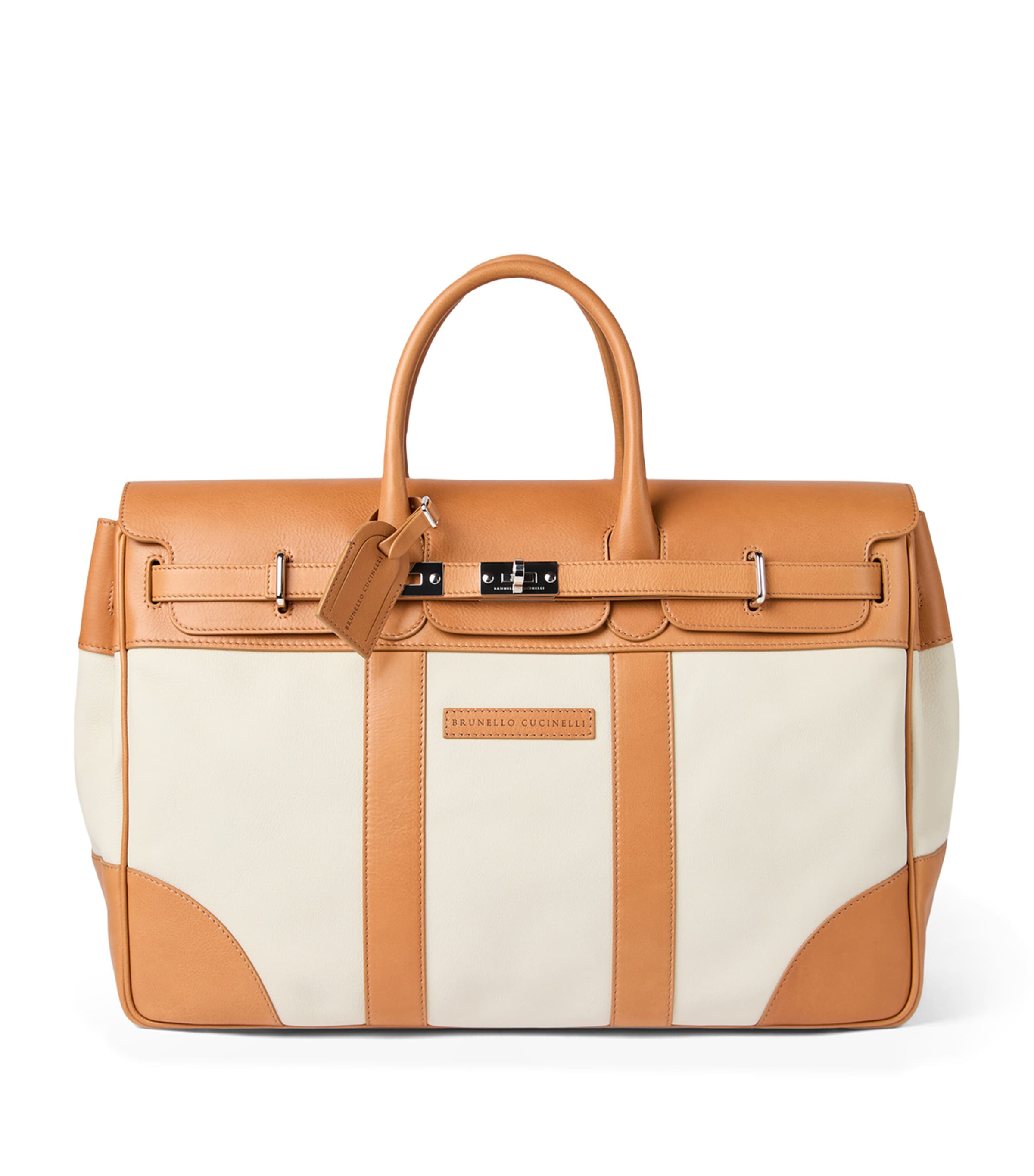 Brunello Cucinelli Grained Leather Country Holdall