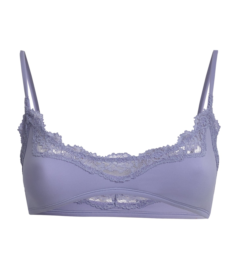 Lace-Trim Fits Everybody Scoop-Neck Bralette