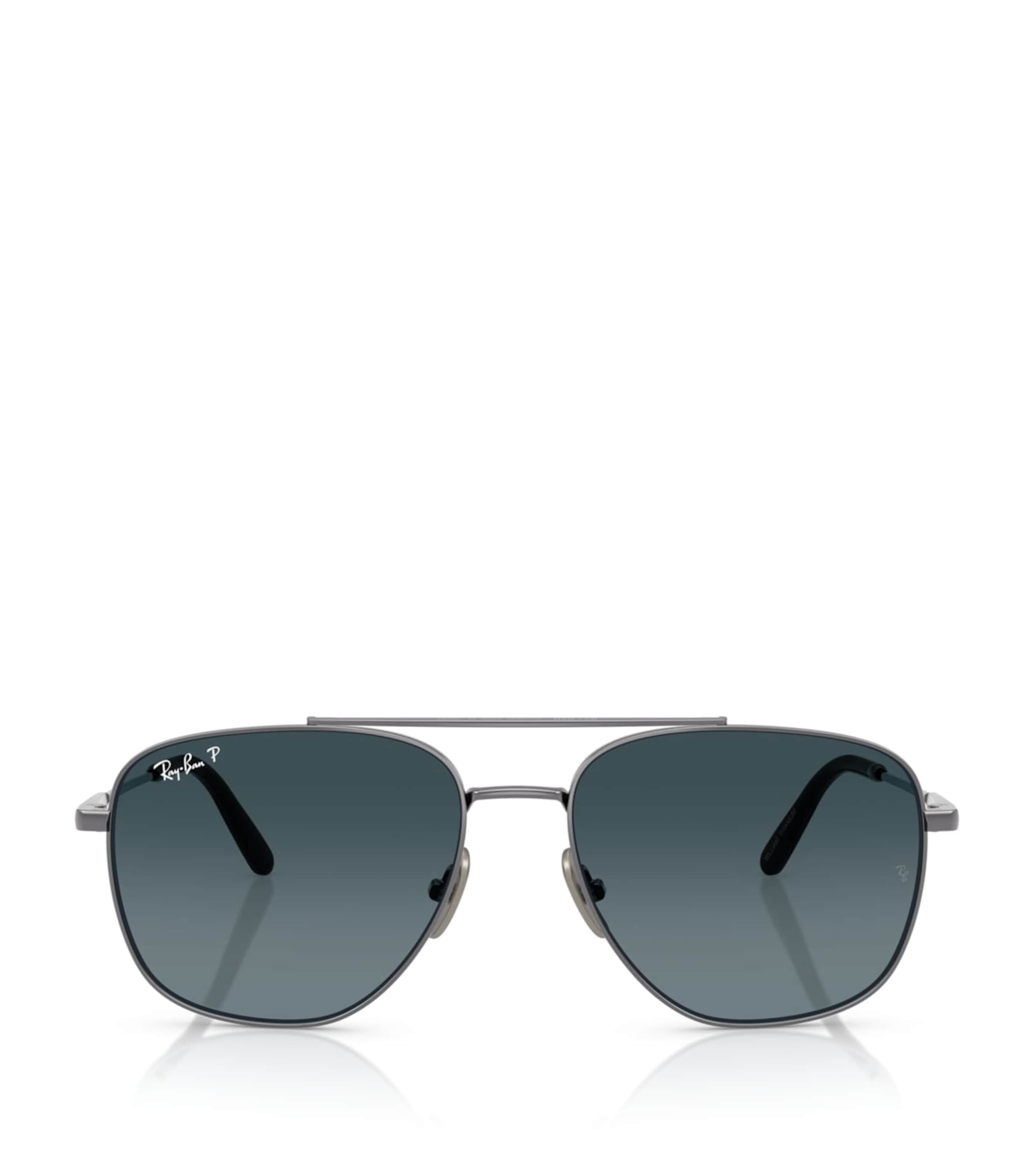 Ray-Ban Titanium William Square Sunglasses Grey