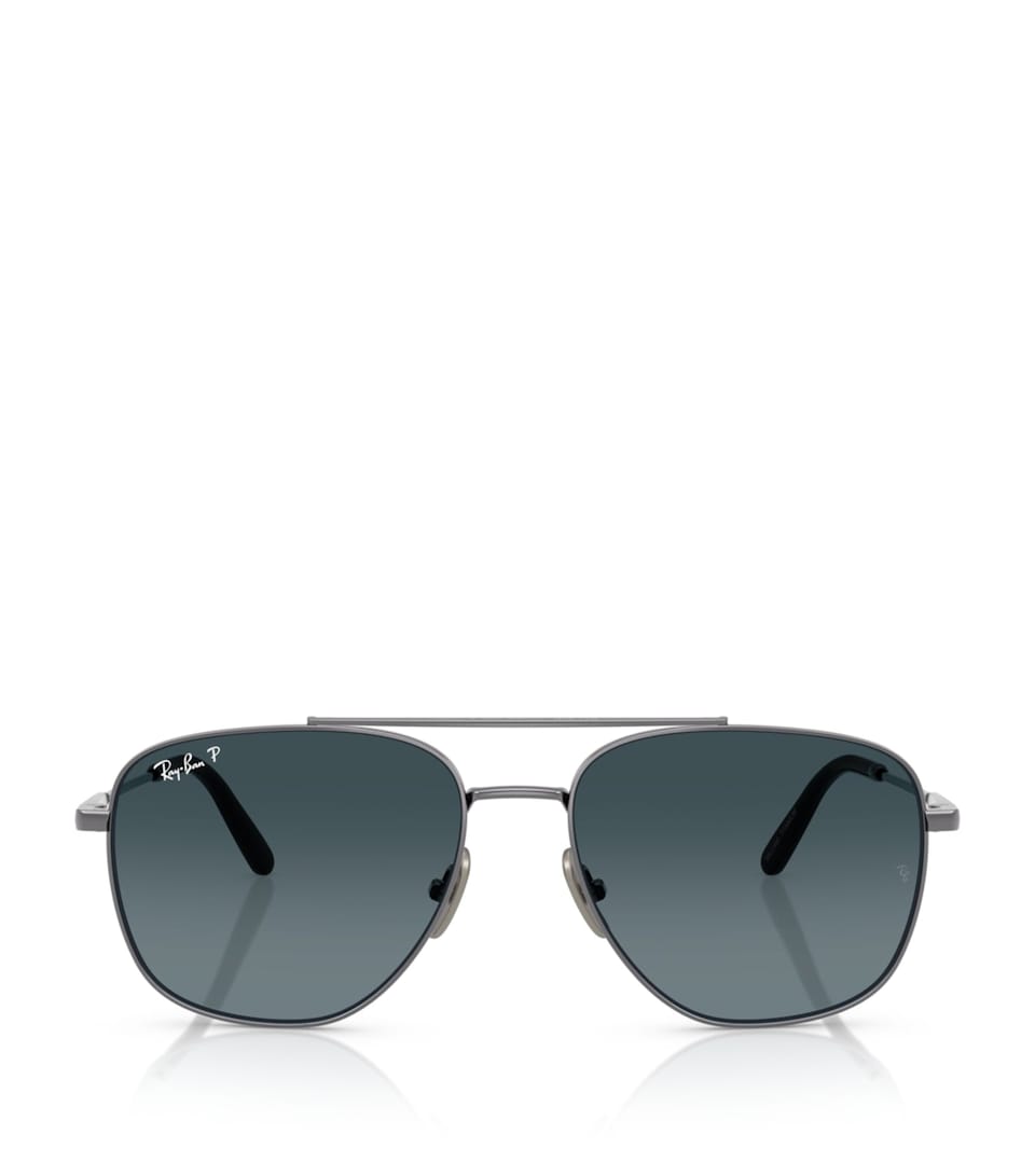 Ray-Ban Titanium William Square Sunglasses Grey