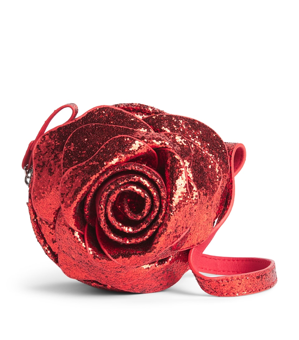 KONGES SLOJD Glitter Rose Shoulder Bag Rio Red