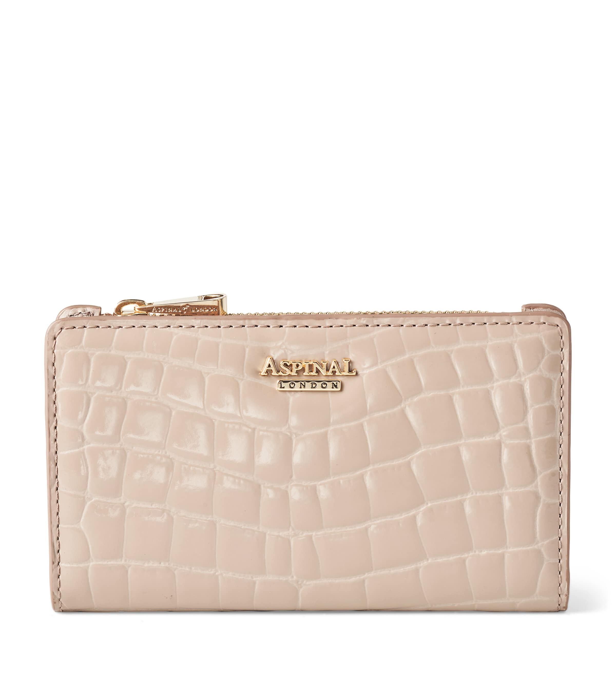 Aspinal Of London Small Mayfair Purse Taupe