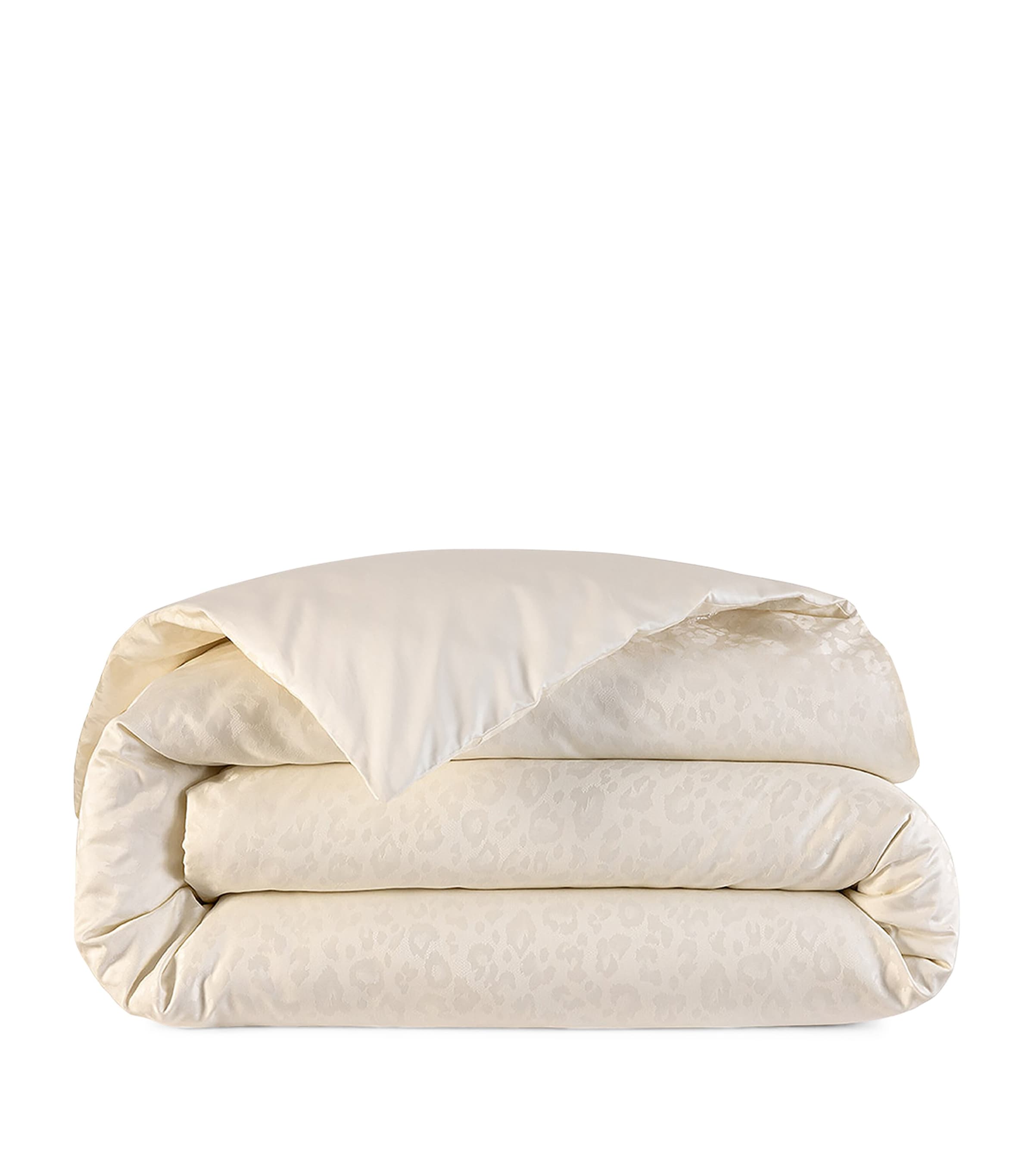 Yves Delorme Leopard Double Duvet Cover (200cm x 200cm) Milk