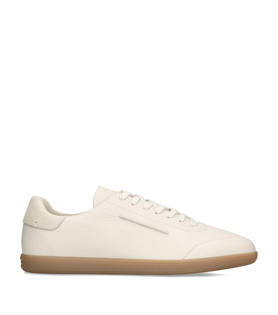 Zegna Leather 232 Sneakers Bone