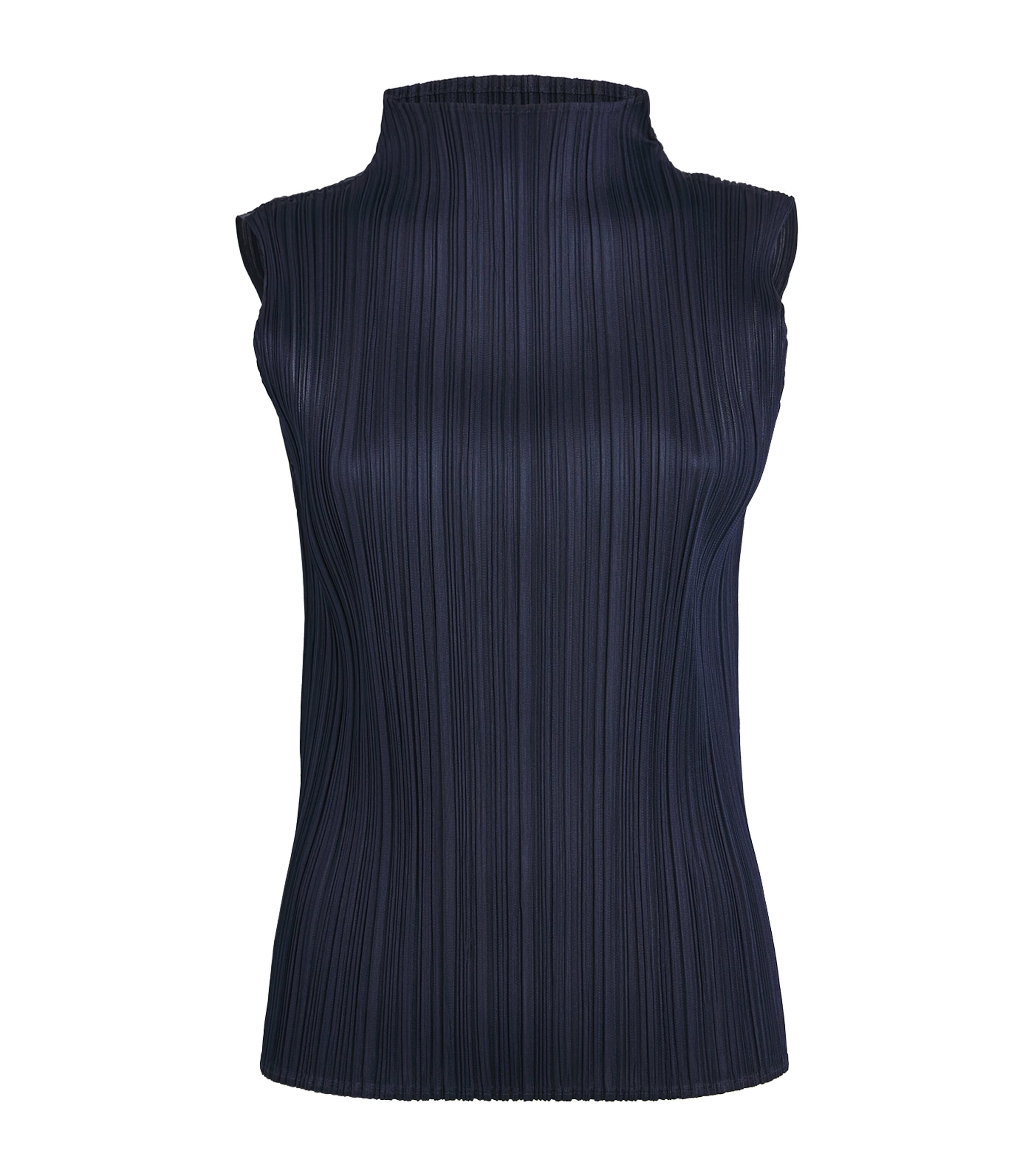 Pleats Please Issey Miyake Womens New Colorful Basics 4 Sleeveless Top