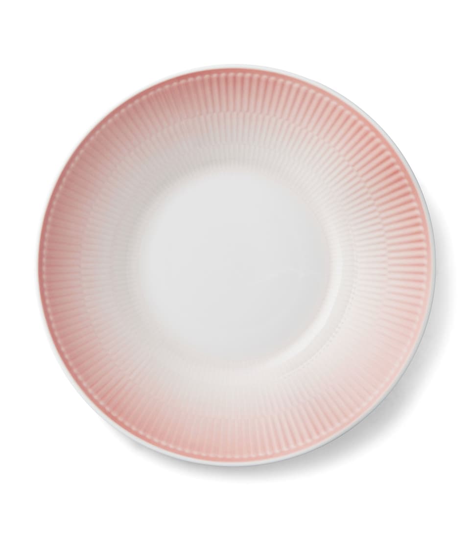 Royal Copenhagen Porcelain Iris Deep Plate (24cm) Coral
