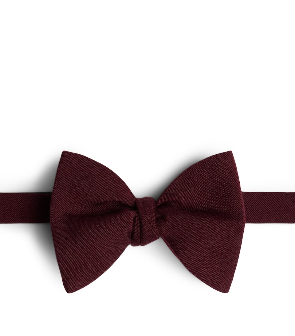 Dunhill Wool-Mulberry Silk Bow Tie
