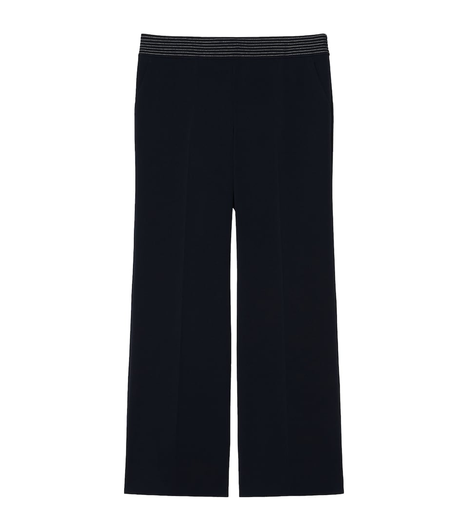Marina Rinaldi Womens Cady Wide-Leg Trousers Midnightblue