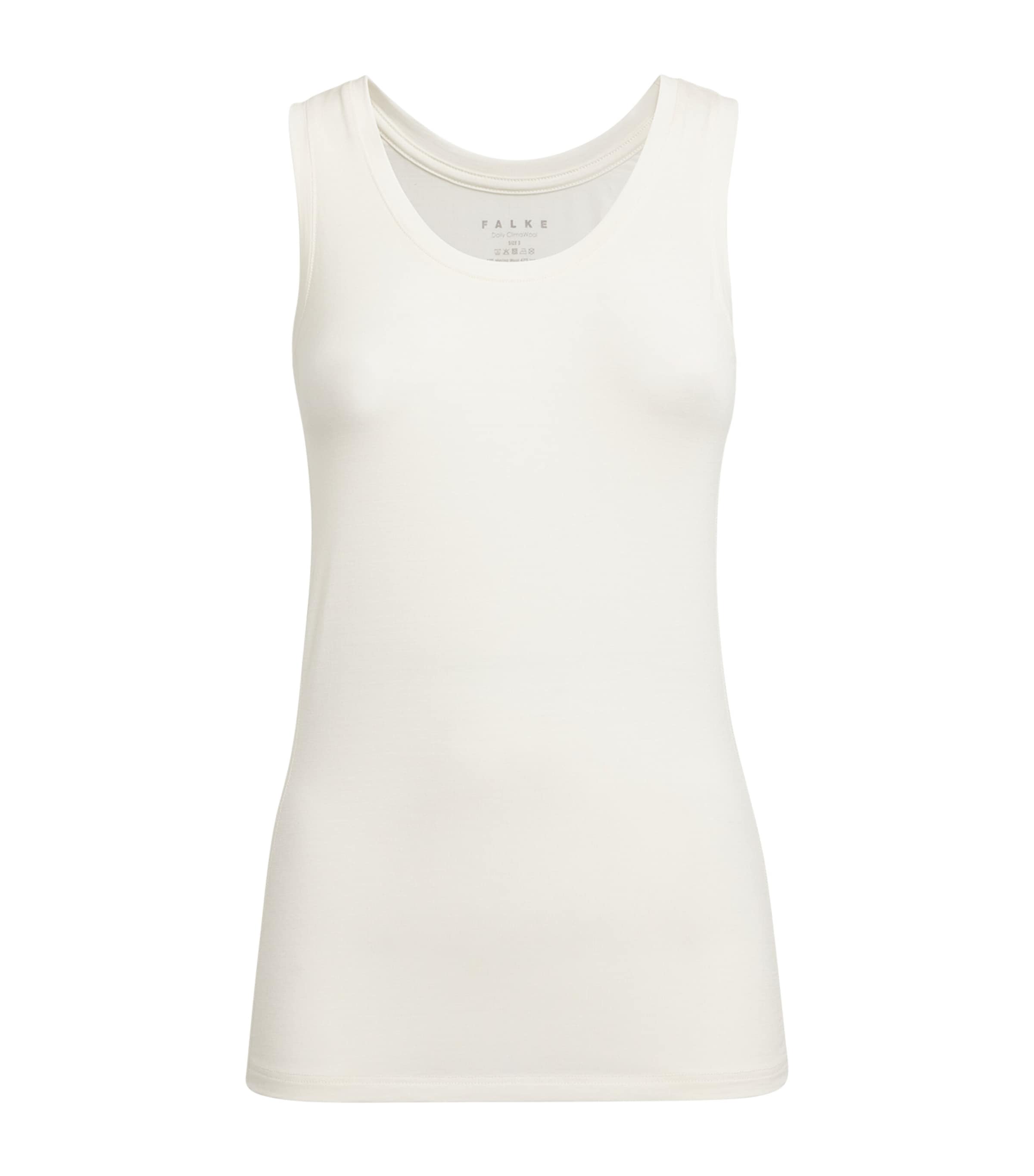 Falke Womens Daily ClimaWool Vest Off White