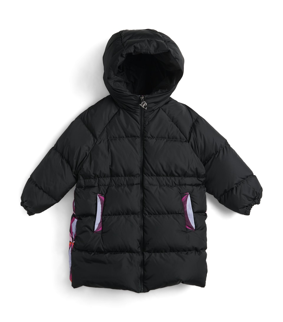 PUCCI Junior Down Puffer Coat (6-14 Years) Black