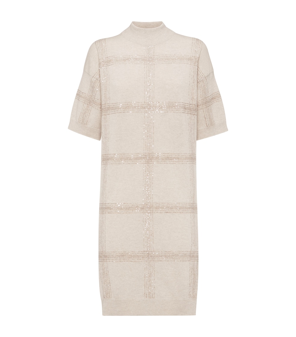 Embroidered Knitted Dress