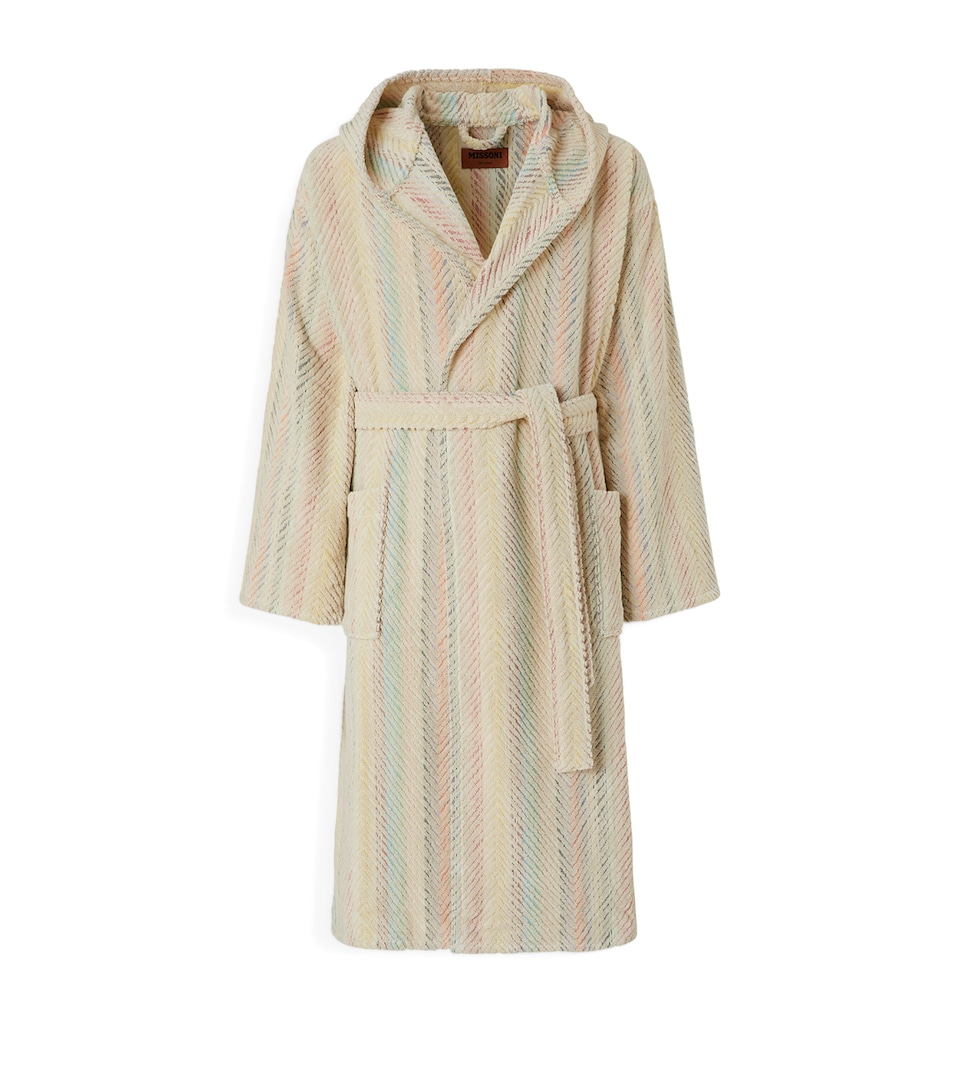Towelling Herringbone Harmony Robe (Small)