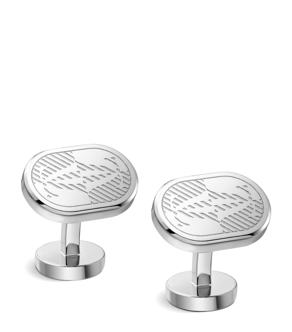 Cartier Sterling Silver Double C de Cartier Cufflinks Sterling Silver